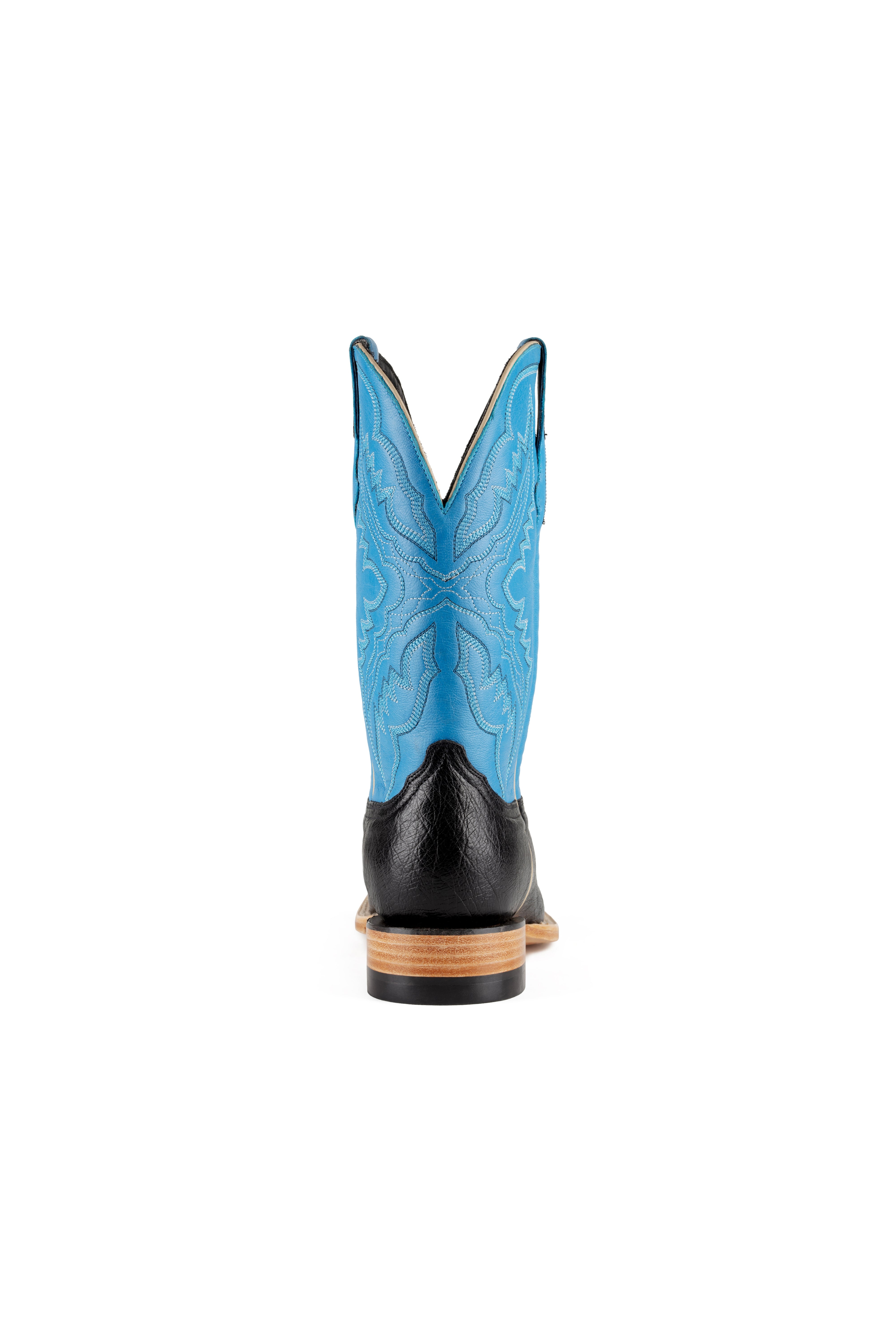 Resistol Boots - Smooth Quill Ostrich - Square Toe - Black