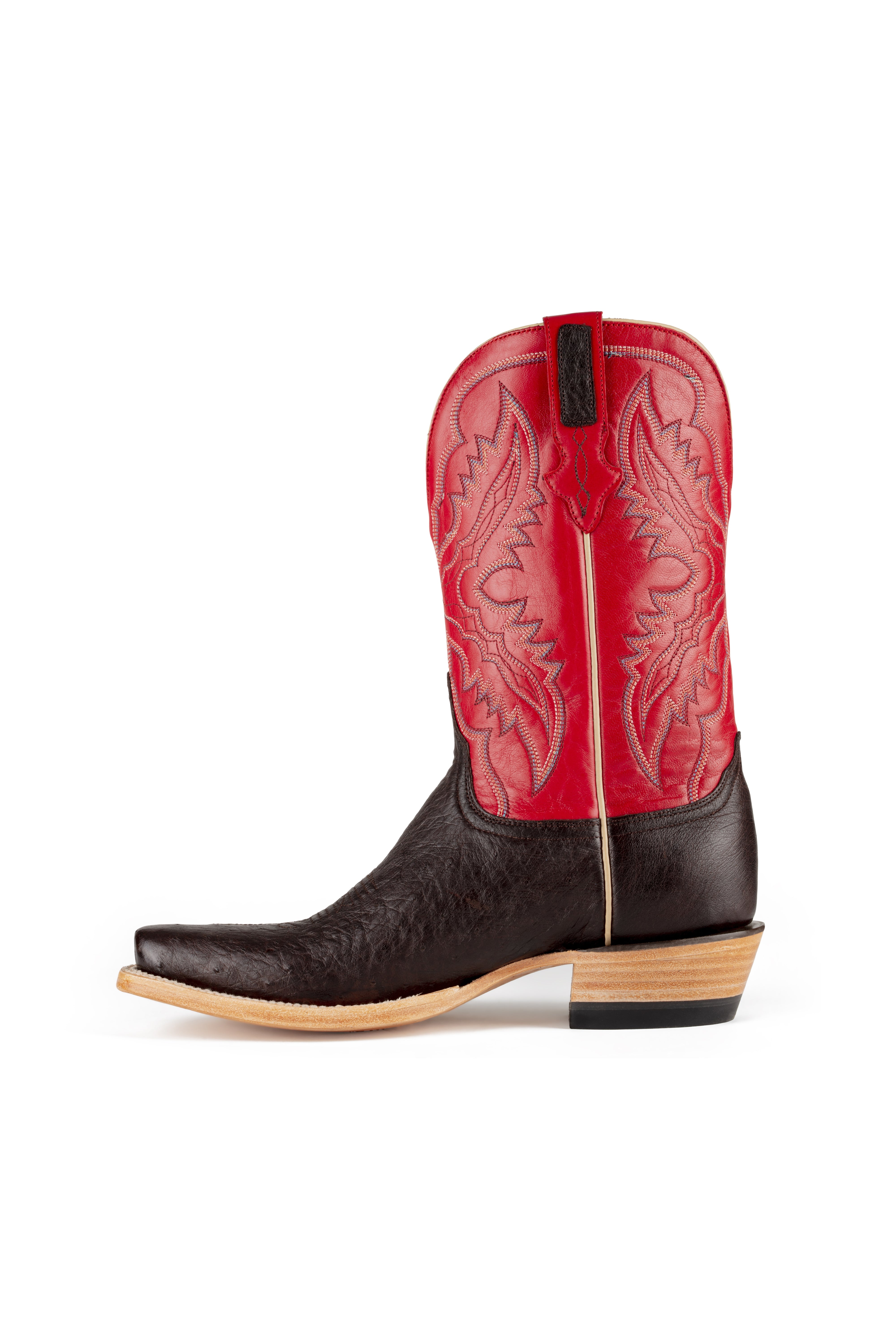 Resistol Boots - Smooth Quill Ostrich - Cutter Toe - Nicotine