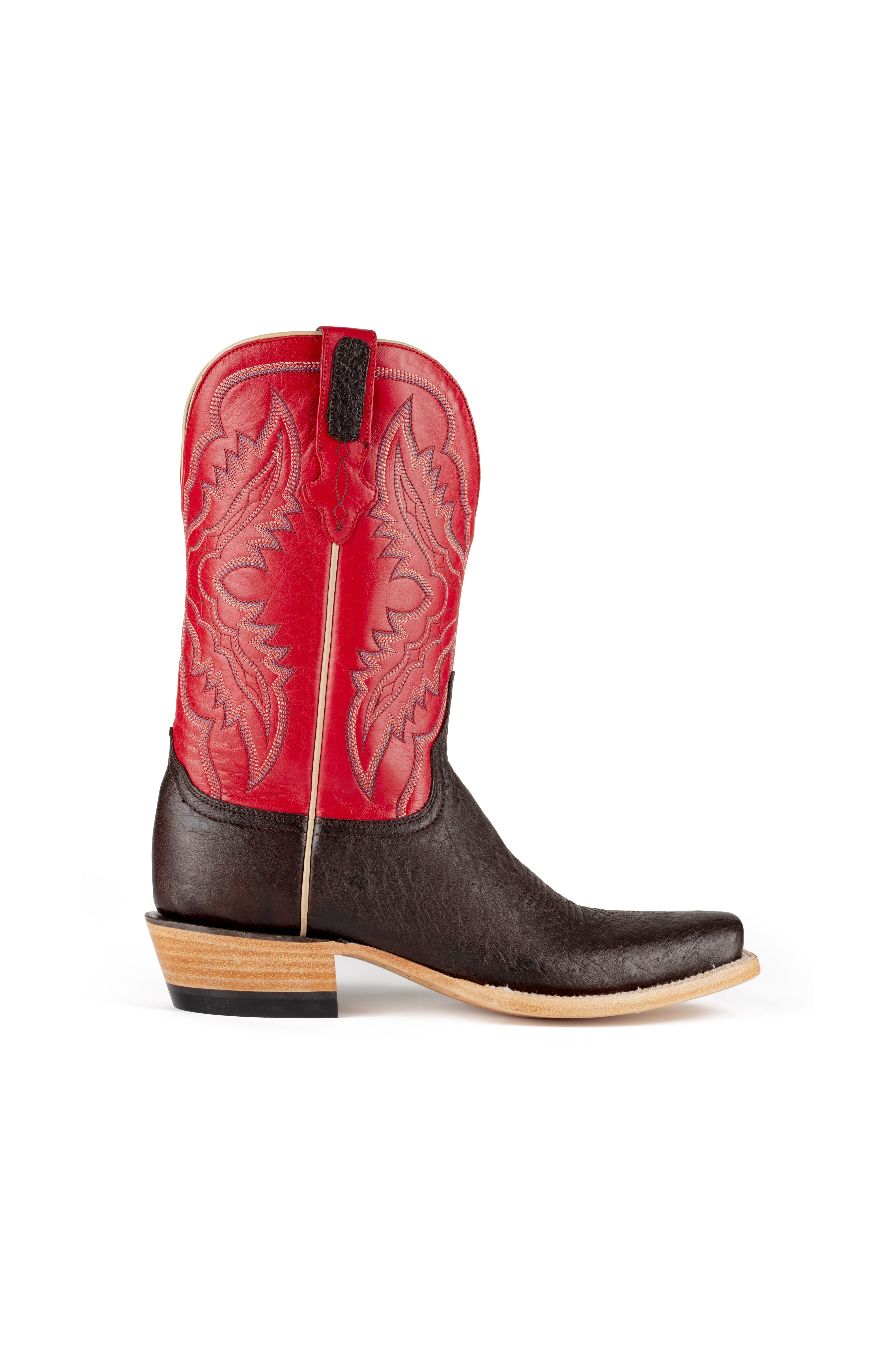 Resistol Boots - Smooth Quill Ostrich - Cutter Toe - Nicotine