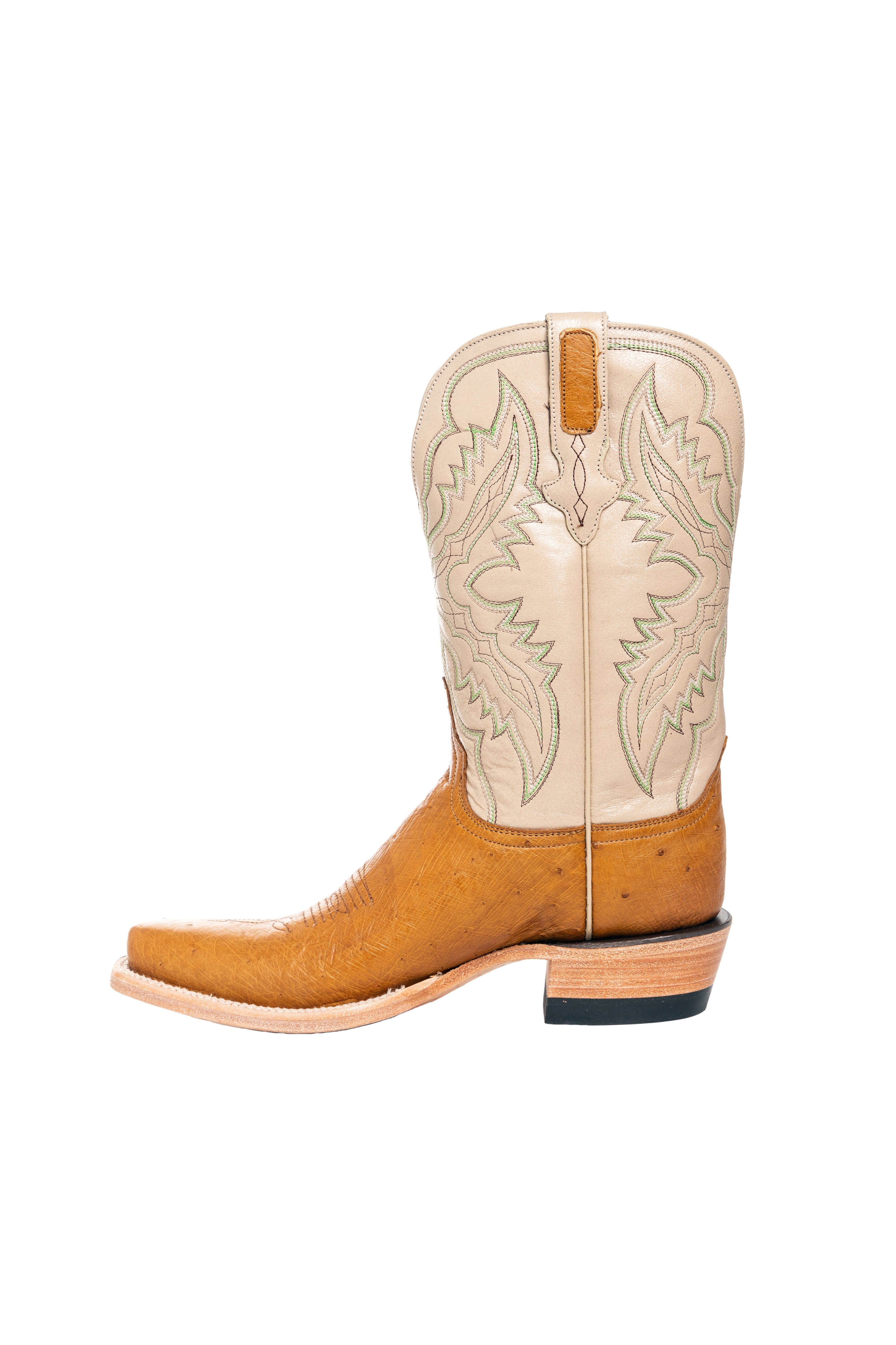 Resistol Boots - Smooth Quill Ostrich - Cutter Toe - Antique Saddle