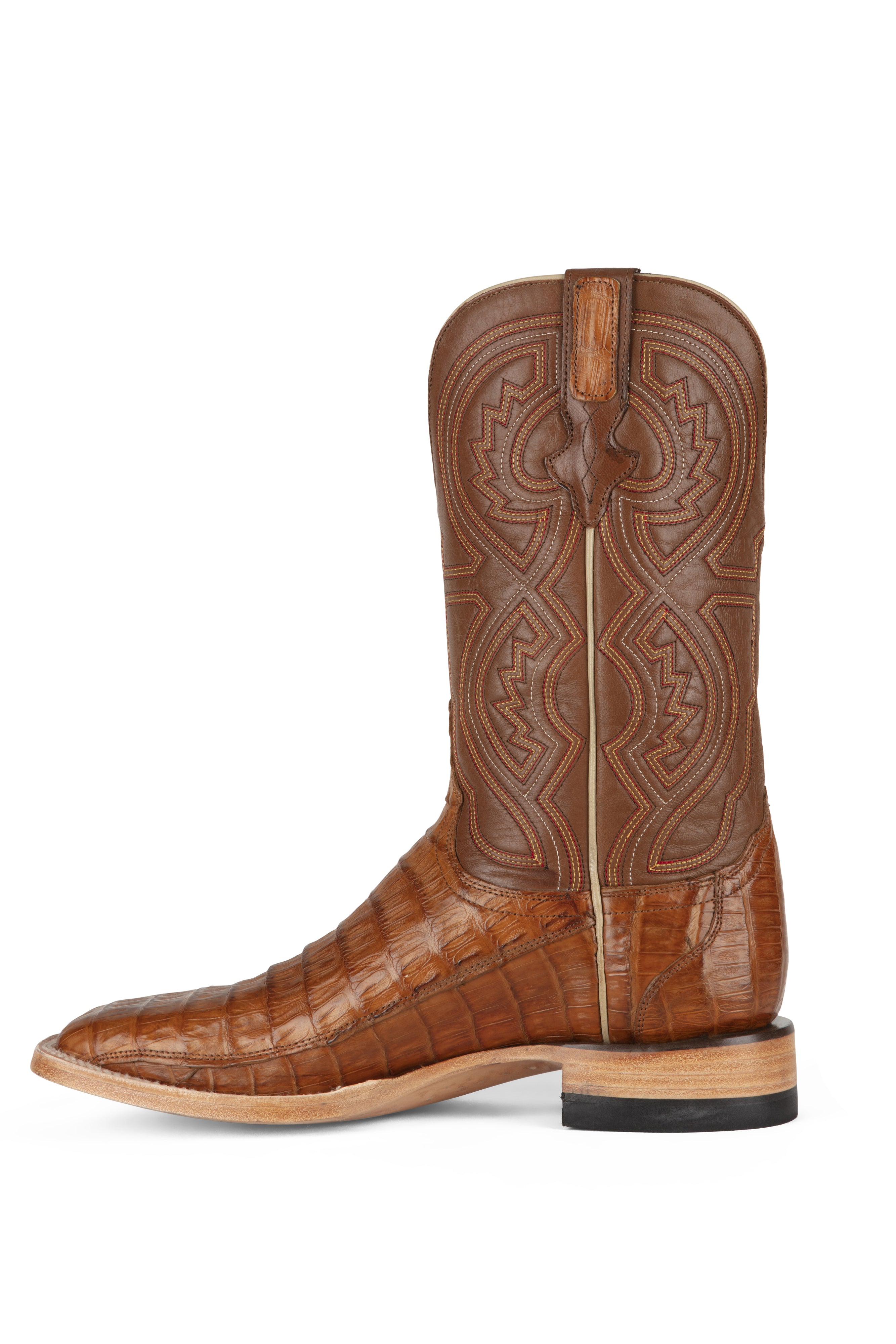 Resistol Boots - Tan Caiman - Square Toe