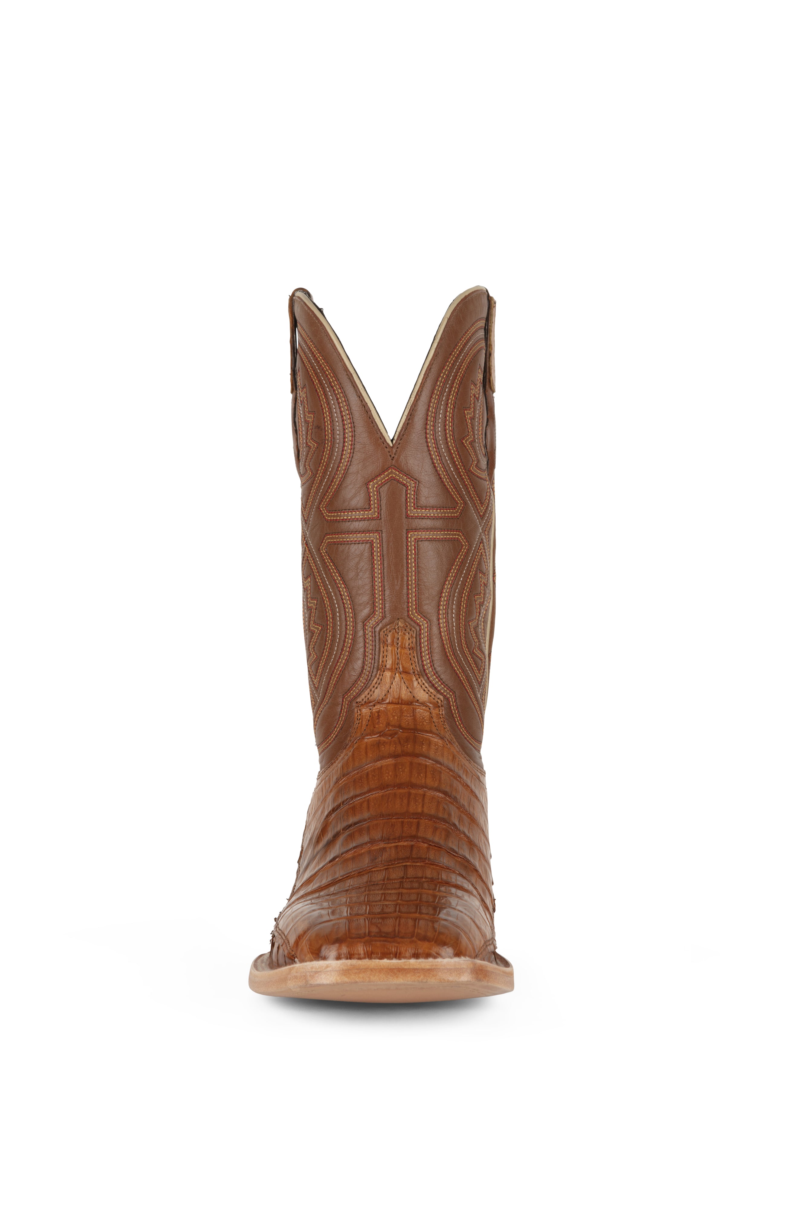Resistol Boots - Tan Caiman - Square Toe