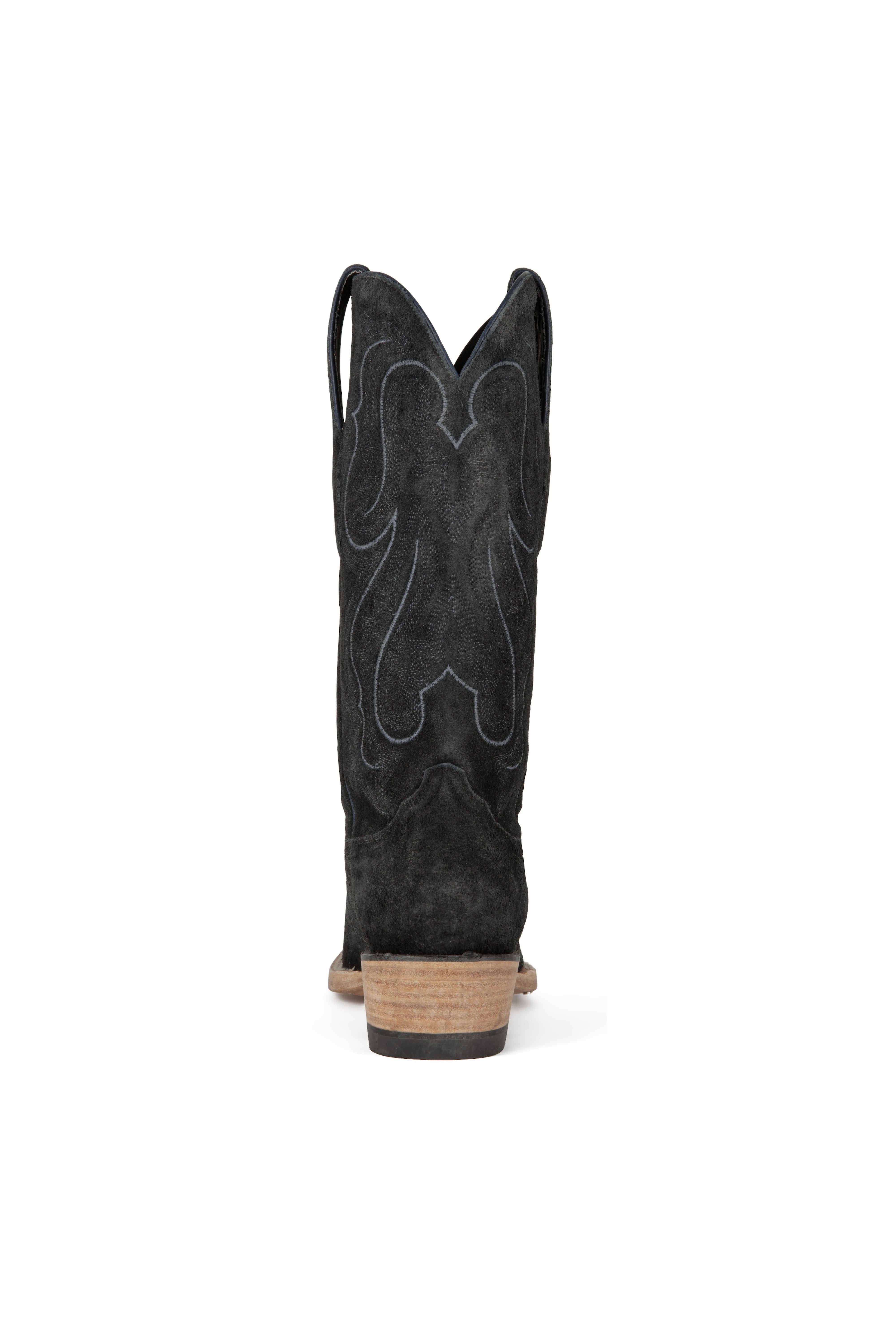 Resistol Boots - Roughout Suede - Cutter Toe - Stonewashed Black