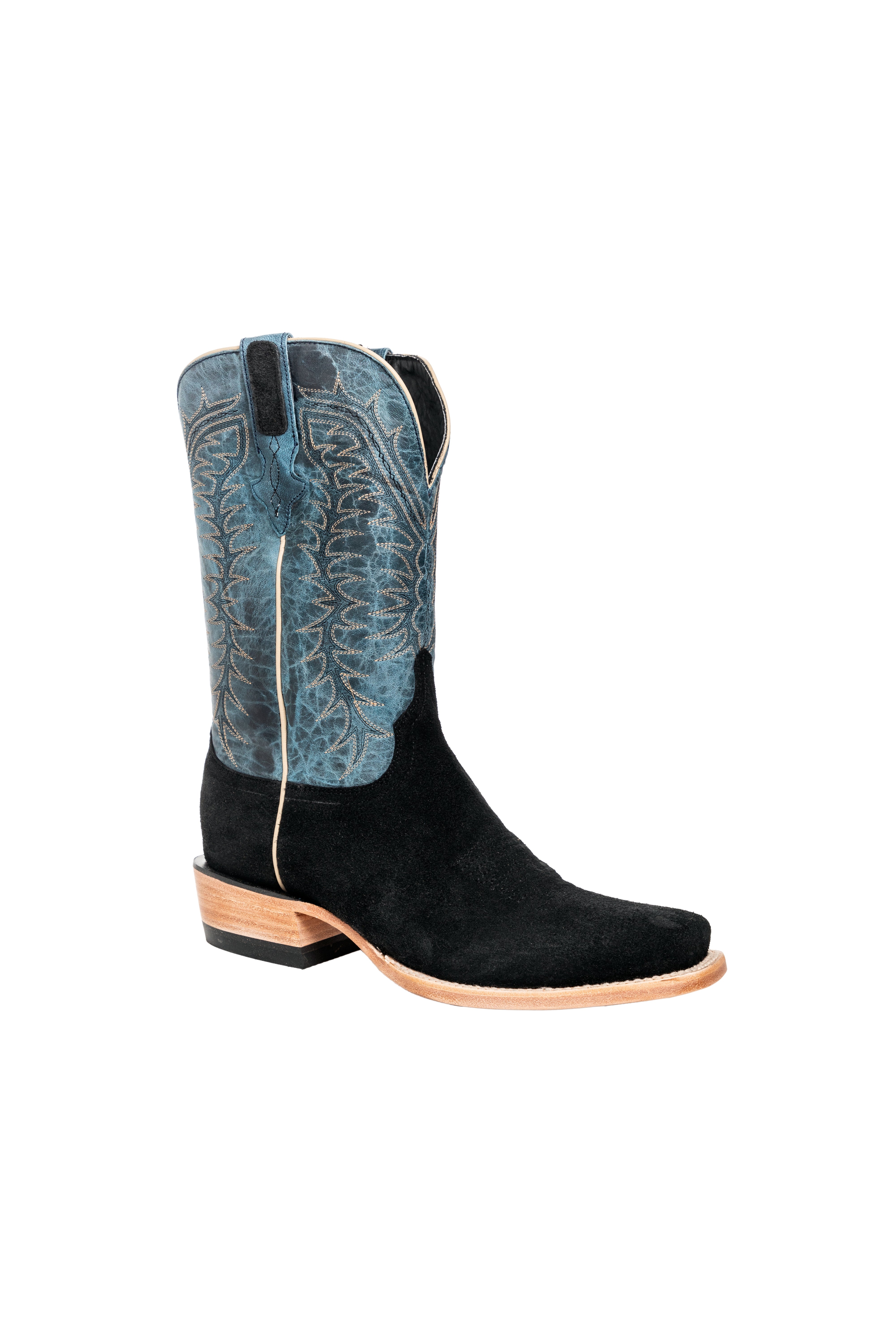 Resistol Boots - Rough Out Suede - Cutter Toe - Black