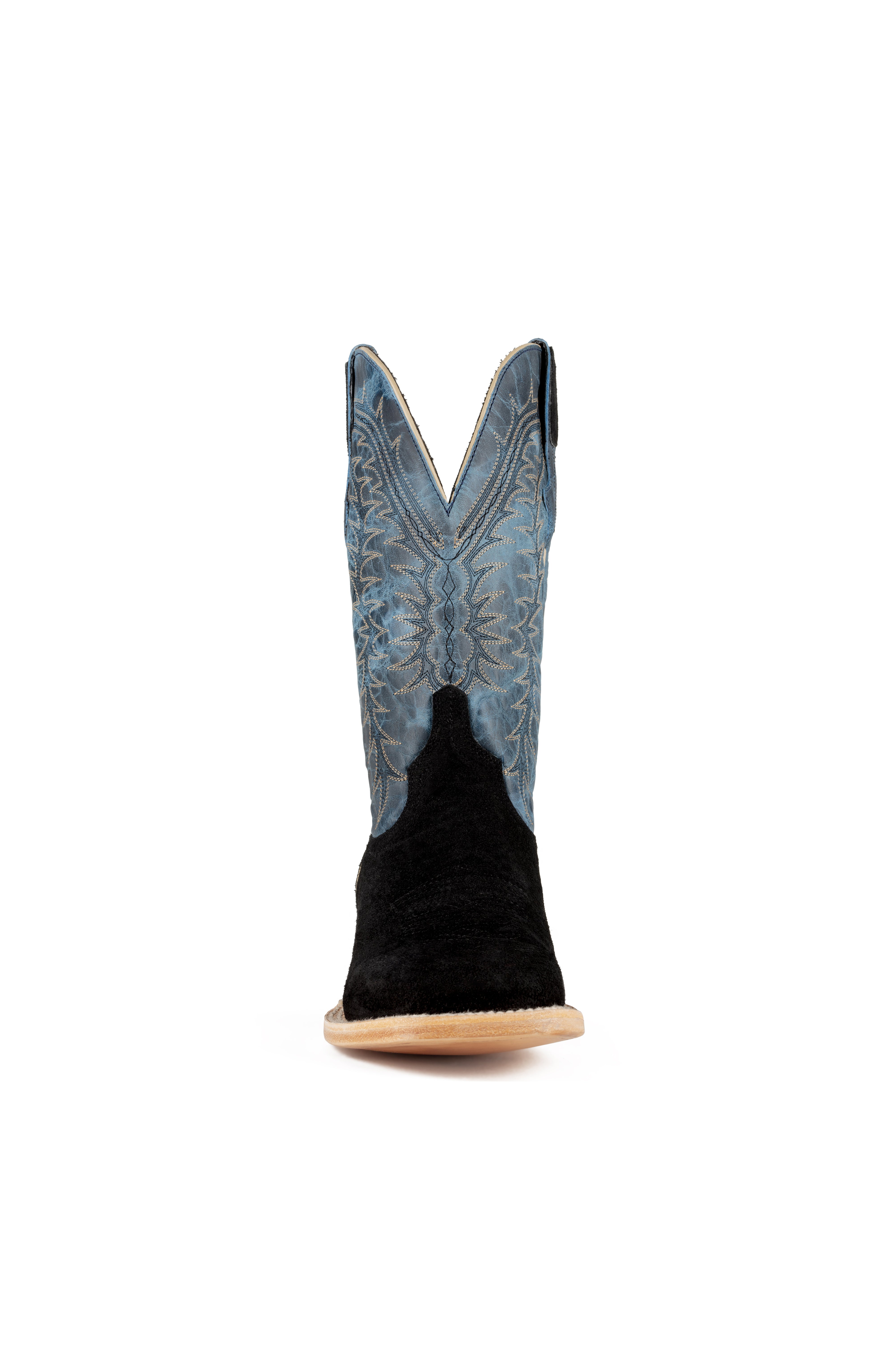 Resistol Boots - Rough Out Suede - Square Toe - Black