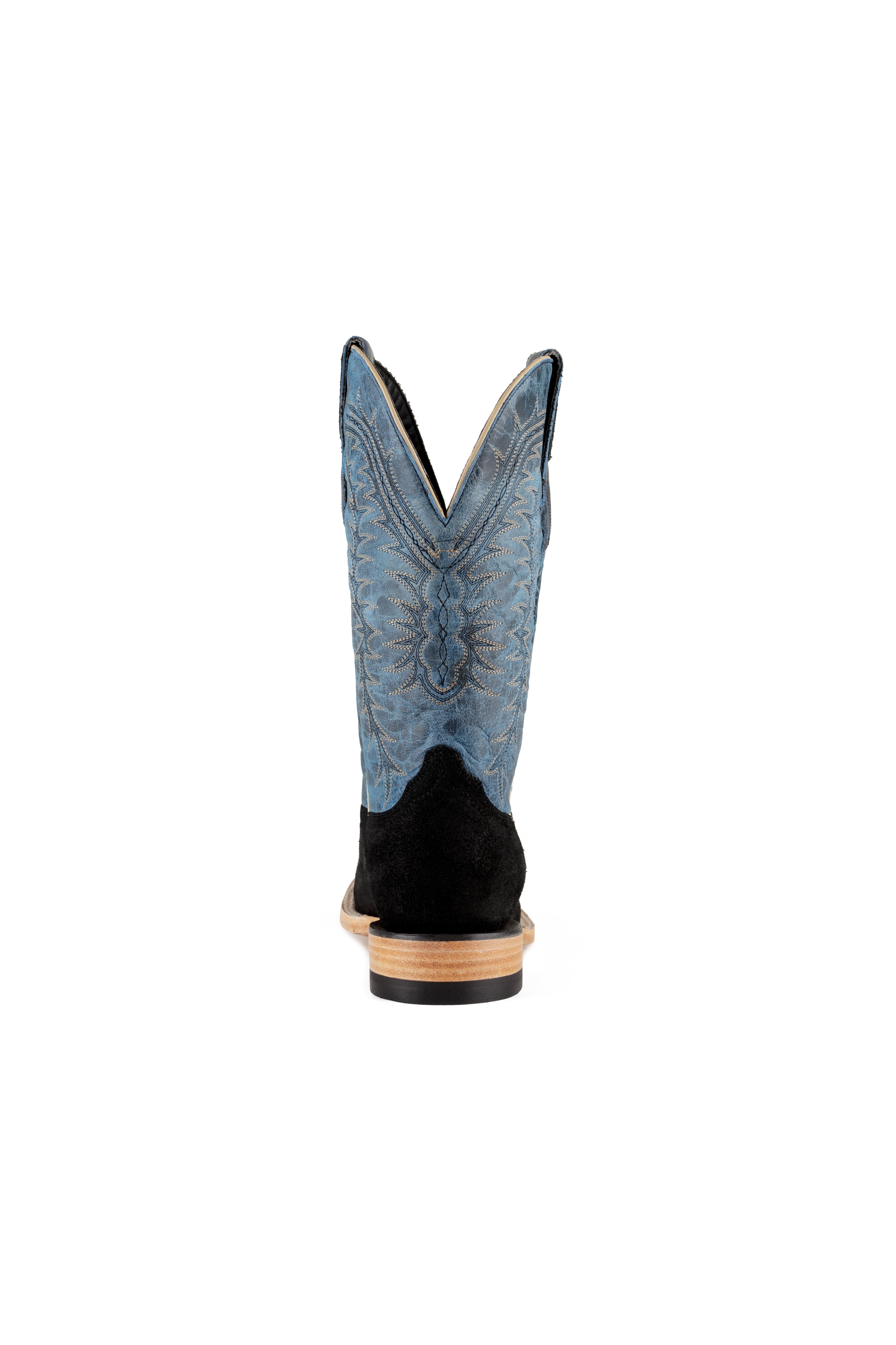 Resistol Boots - Rough Out Suede - Square Toe - Black