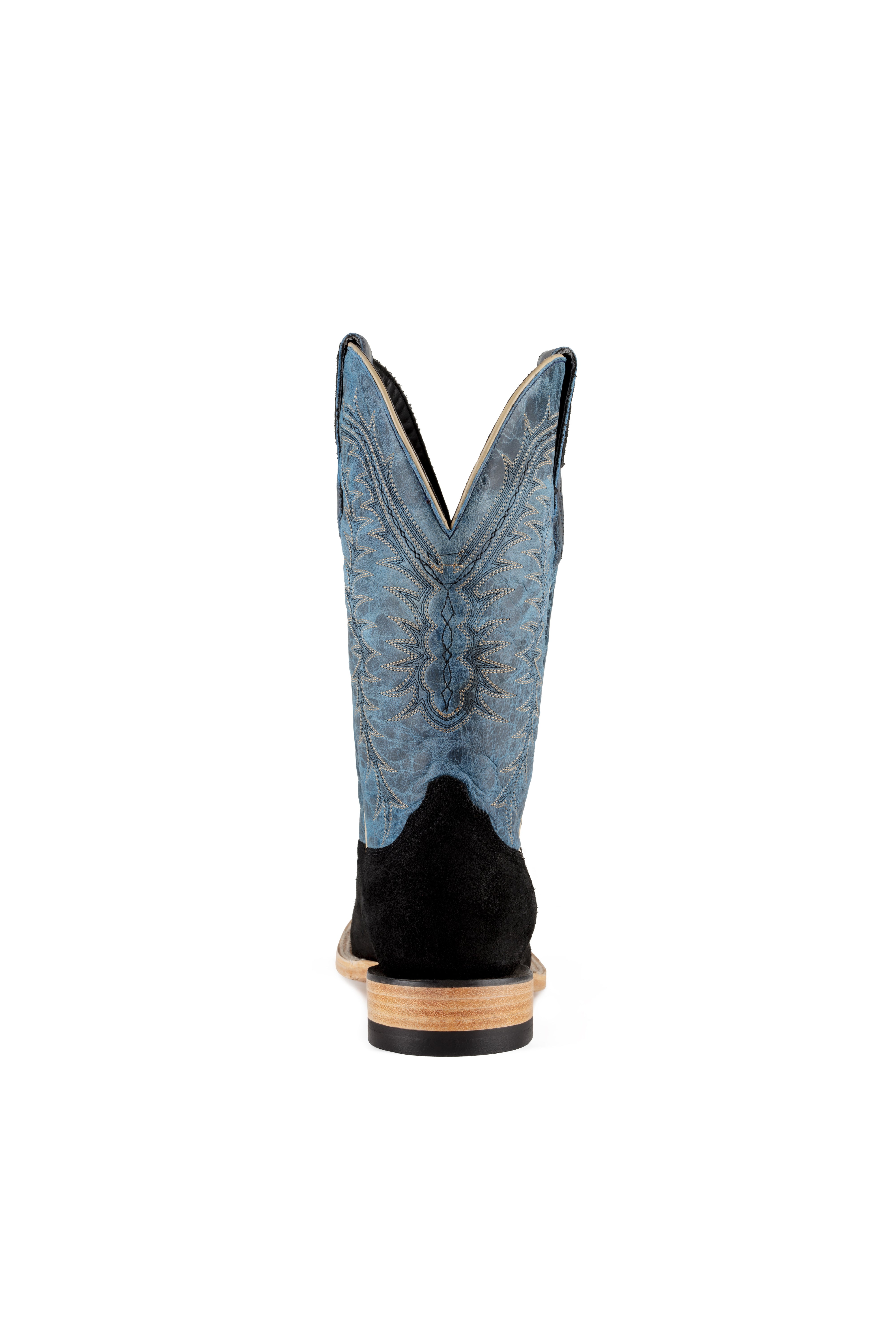 Resistol Boots - Rough Out Suede - Square Toe - Black