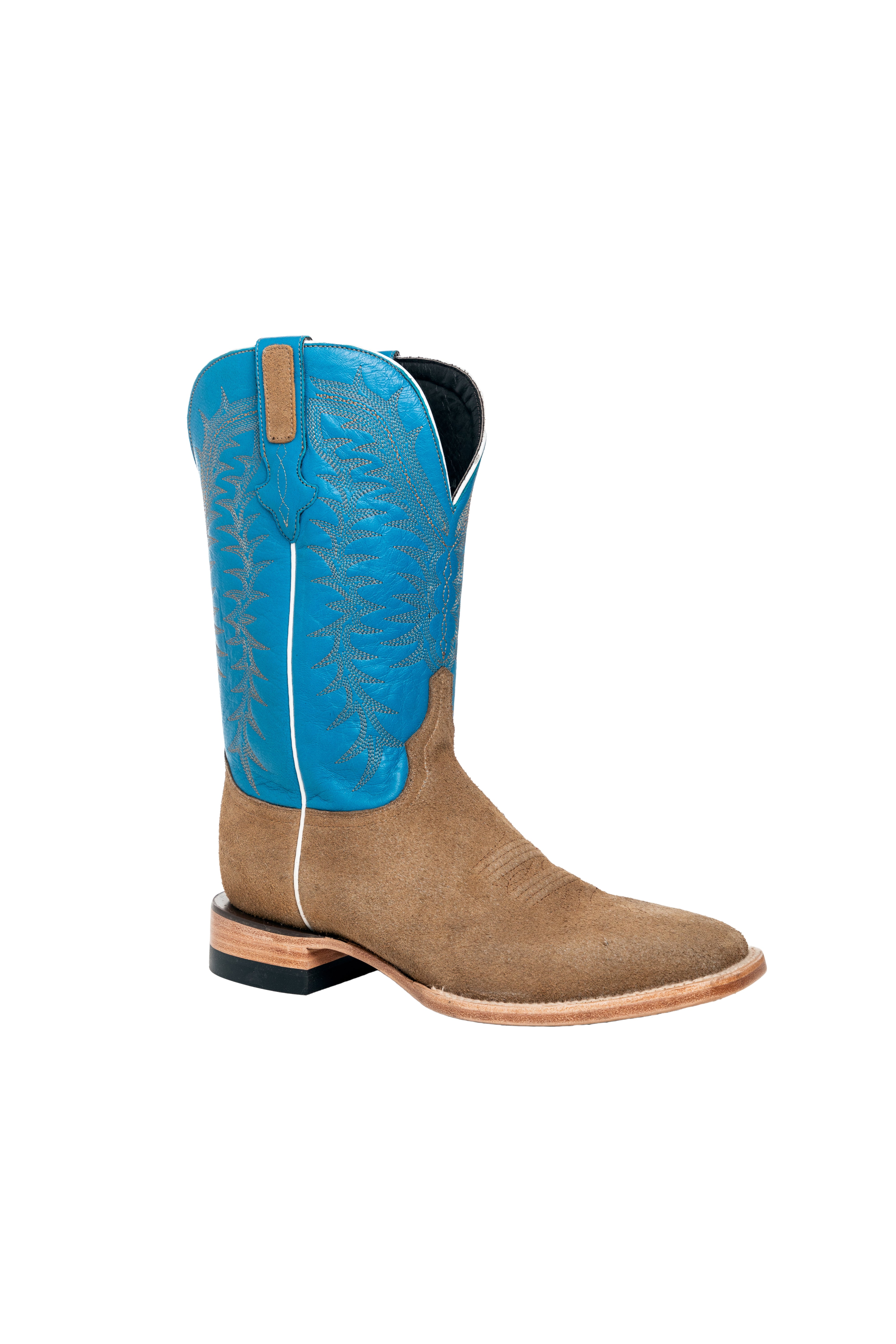 Resistol Boots - Rough Out Suede - Square Toe - Sand