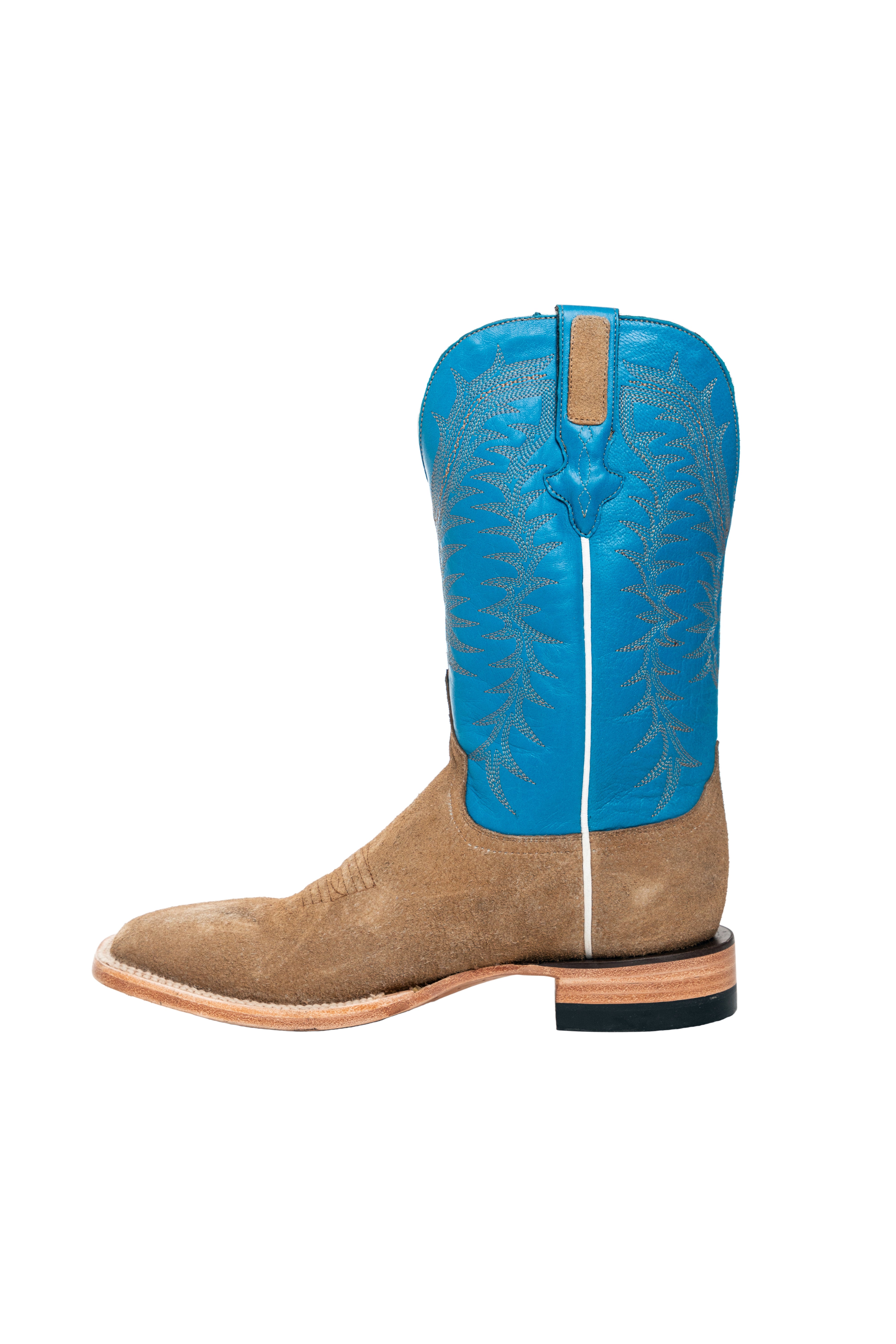 Resistol Boots - Rough Out Suede - Square Toe - Sand