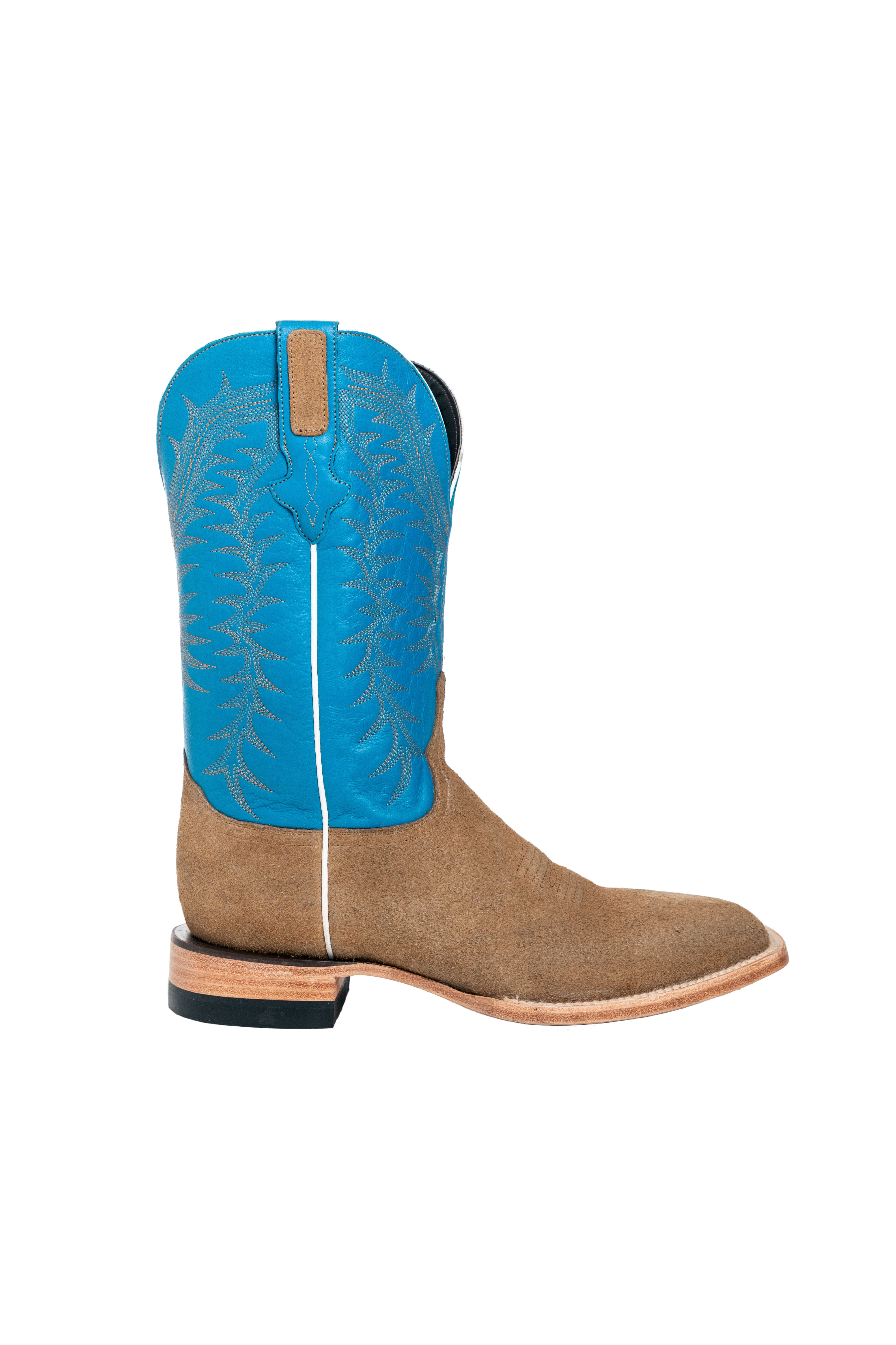 Resistol Boots - Rough Out Suede - Square Toe - Sand