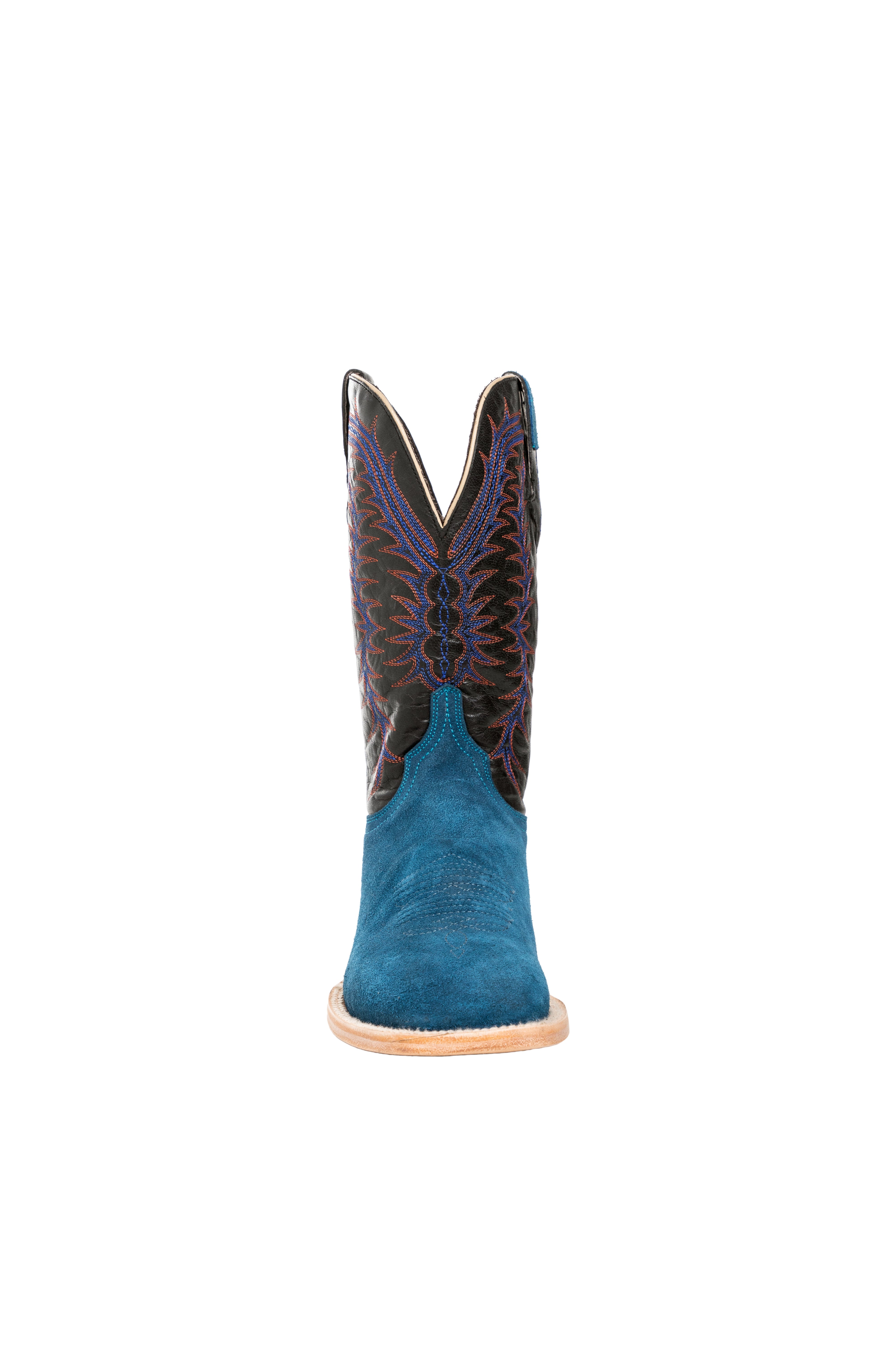 Resistol Boots - Rough Out Suede - Square Toe - Navy