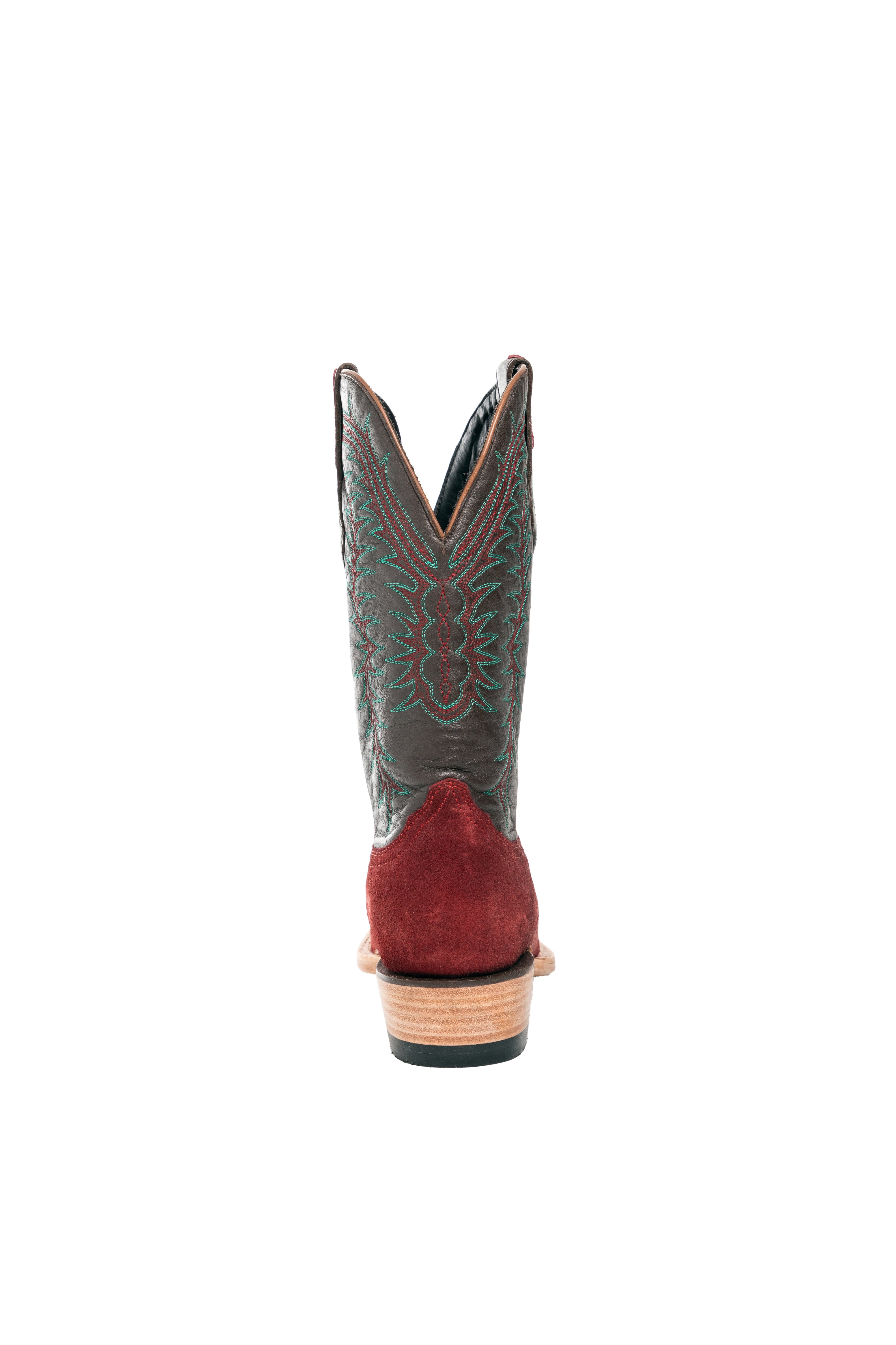 Resistol Boots - Rough Out Suede - Cutter Toe - Dark Red