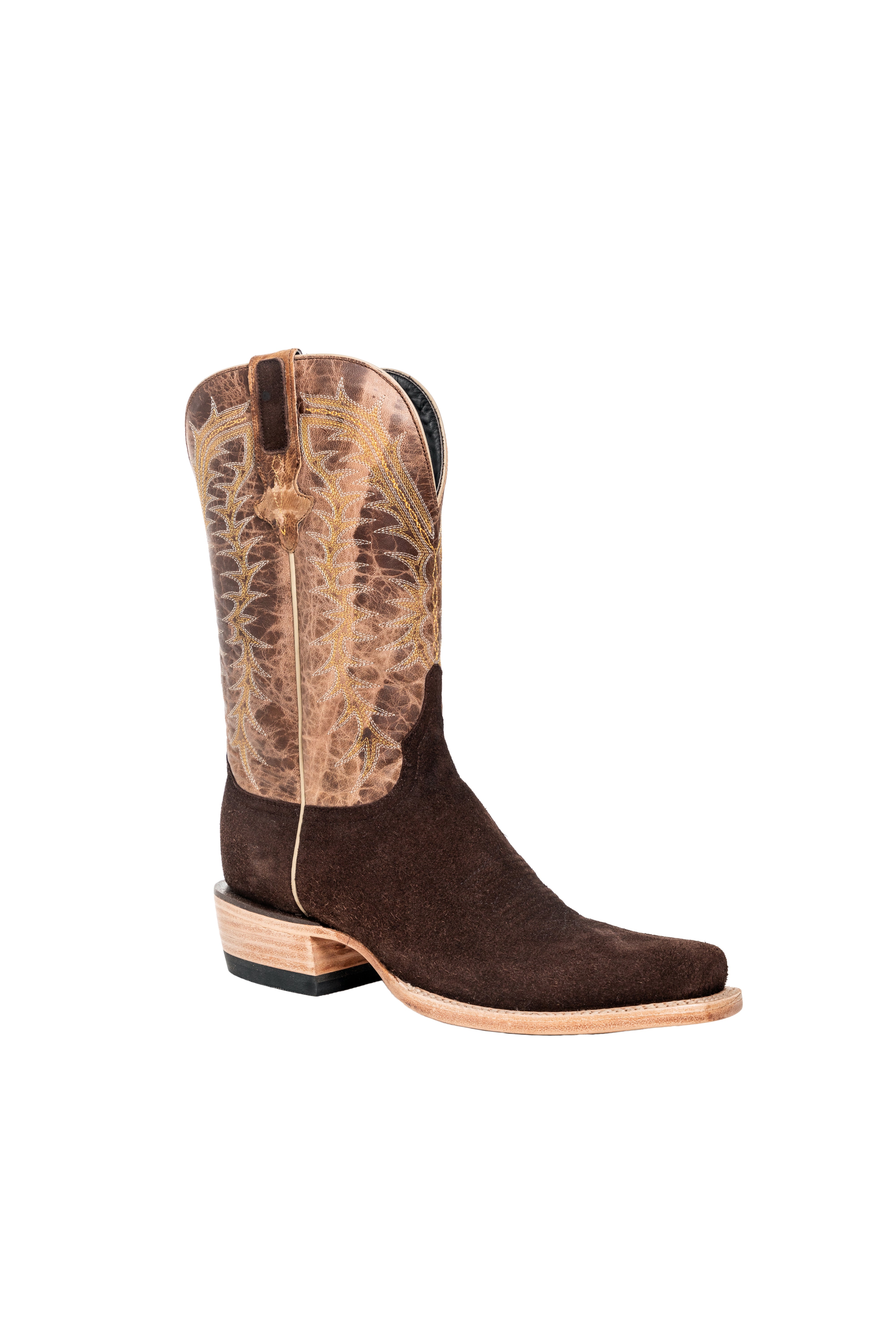 Resistol Boots - Rough Out Suede - Cutter Toe - Chocolate