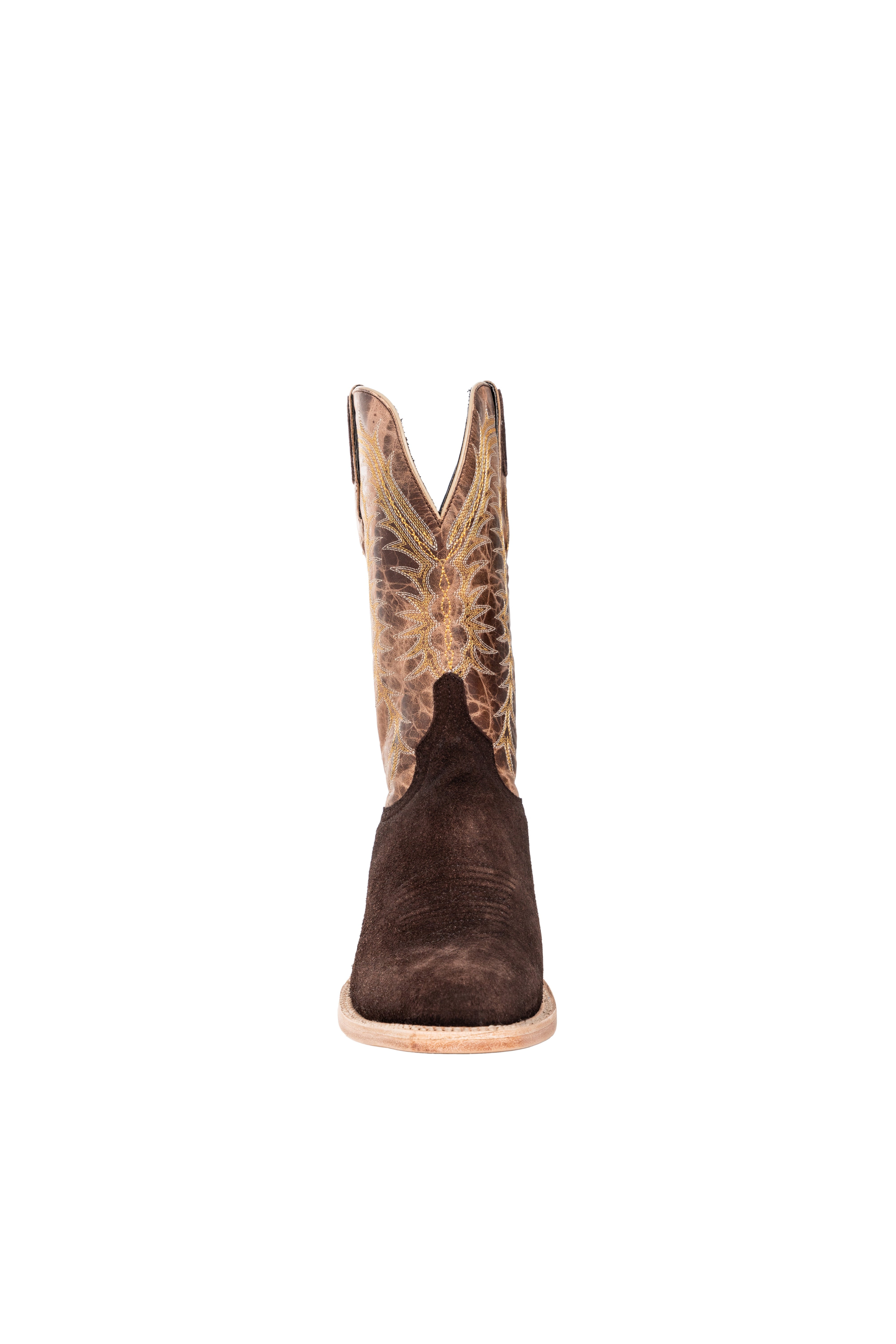 Resistol Boots - Rough Out Suede - Cutter Toe - Chocolate