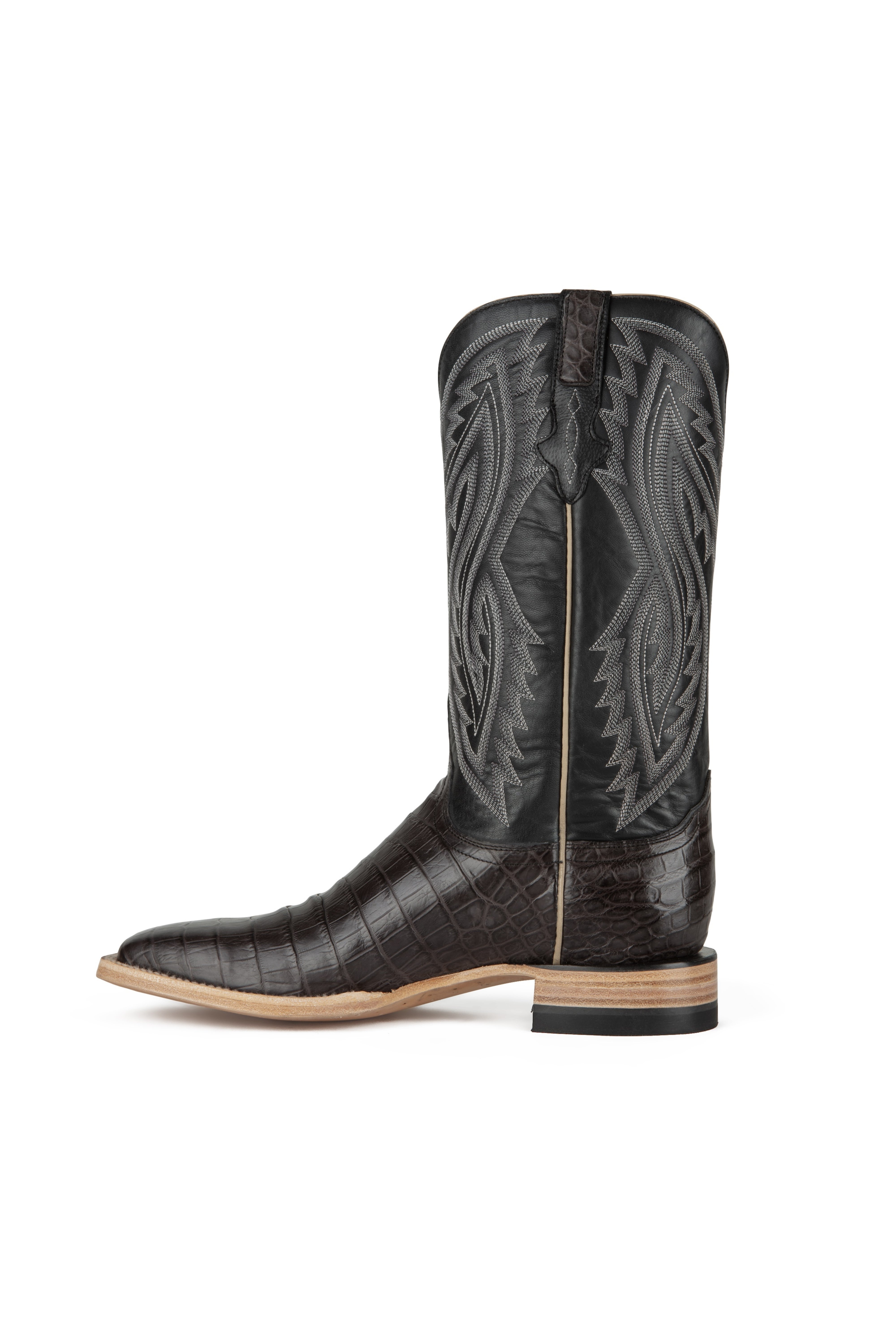 Resistol Boots - Caiman Belly - Square Toe - Grey