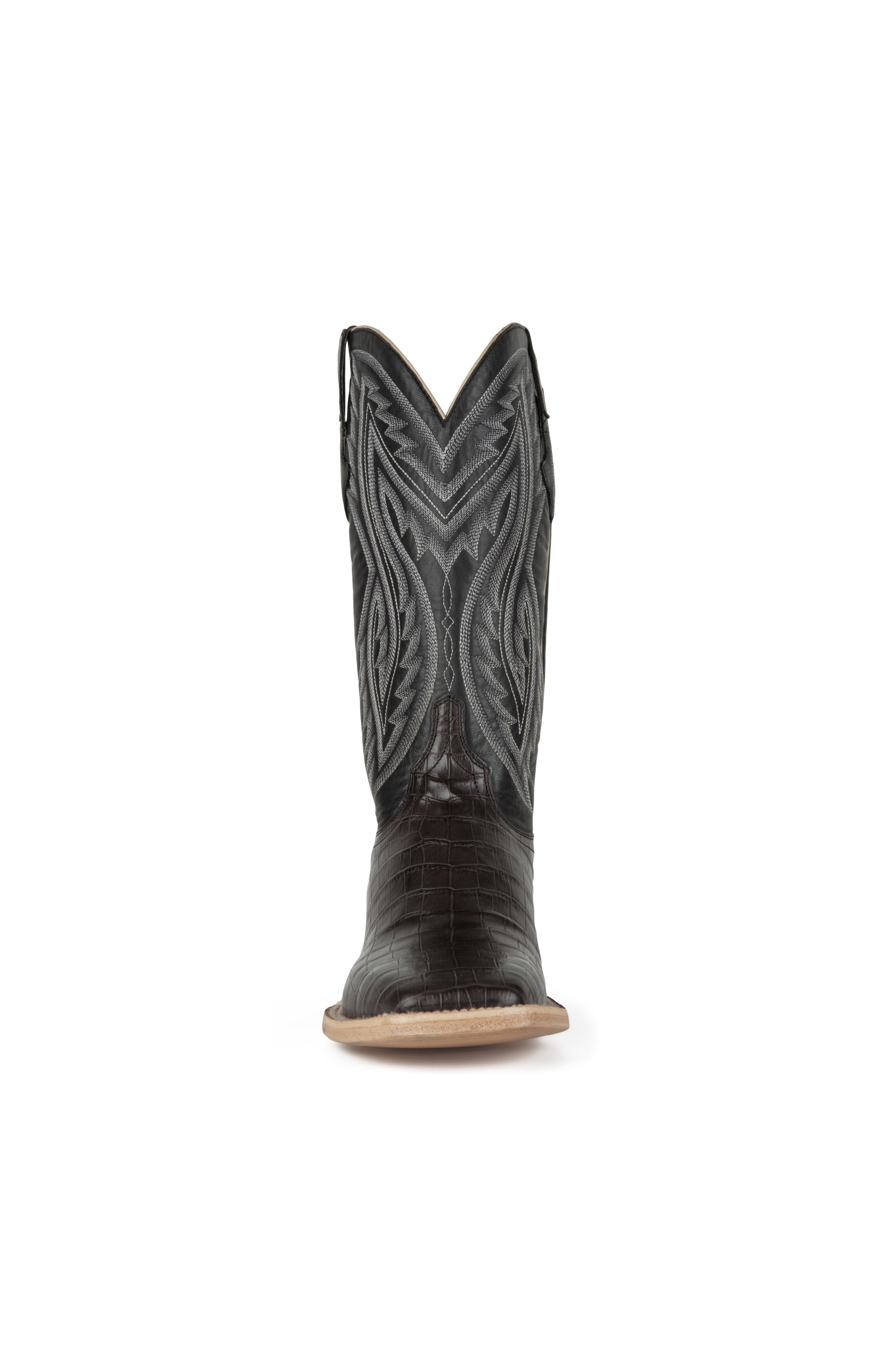 Resistol Boots - Caiman Belly - Square Toe - Grey