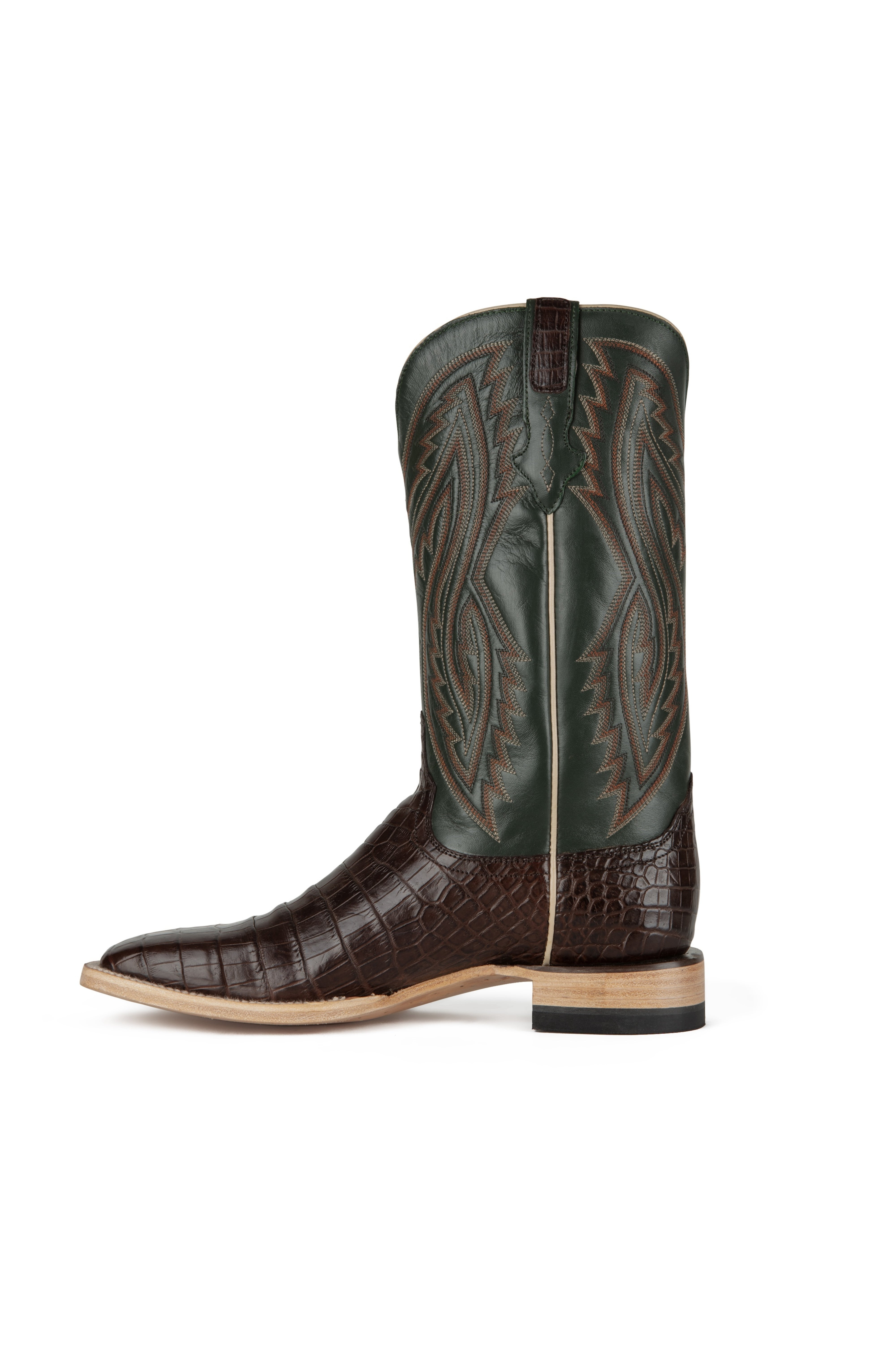 Resistol Boots - Nile Belly - Square Toe - Tobacco