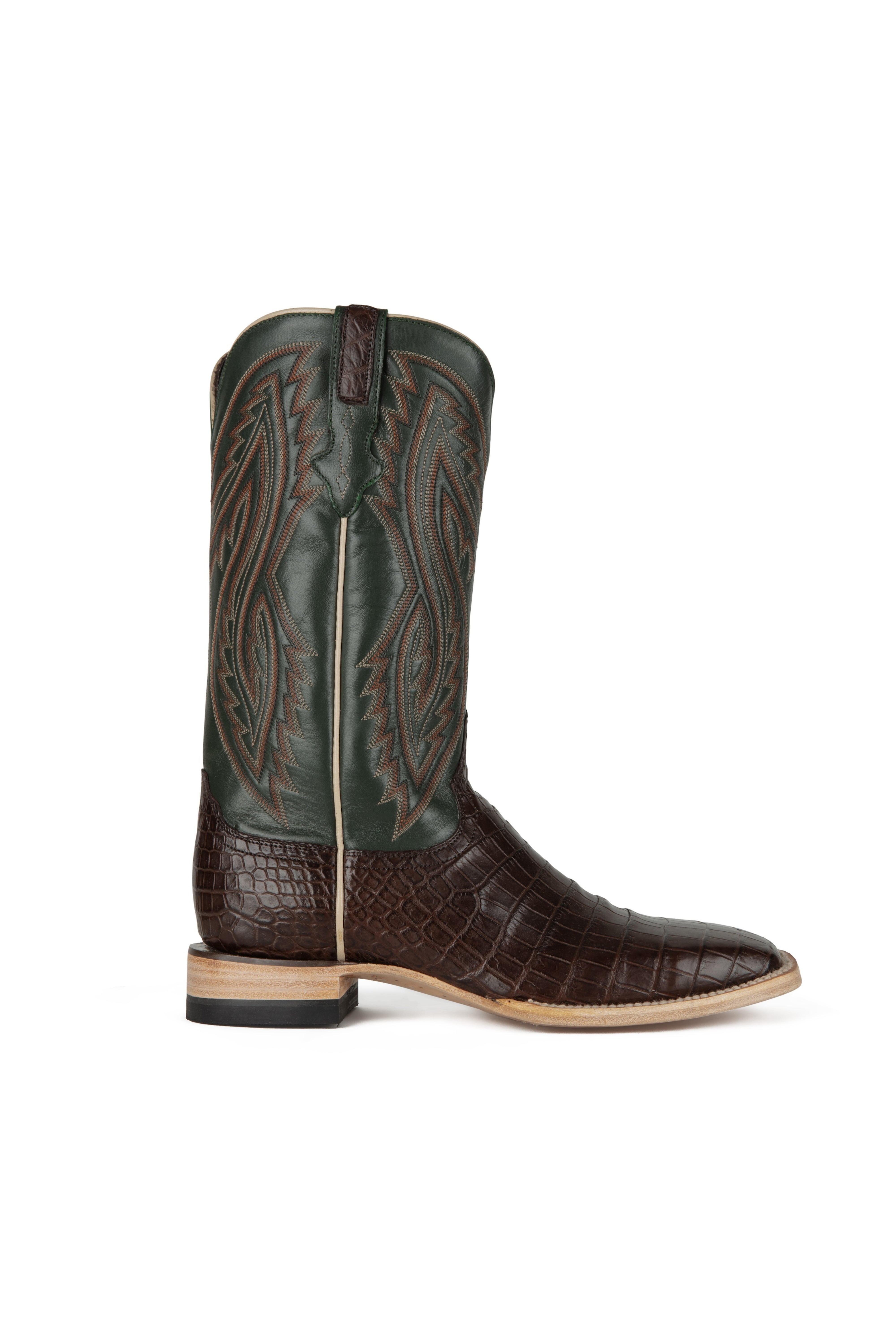 Resistol Boots - Nile Belly - Square Toe - Tobacco