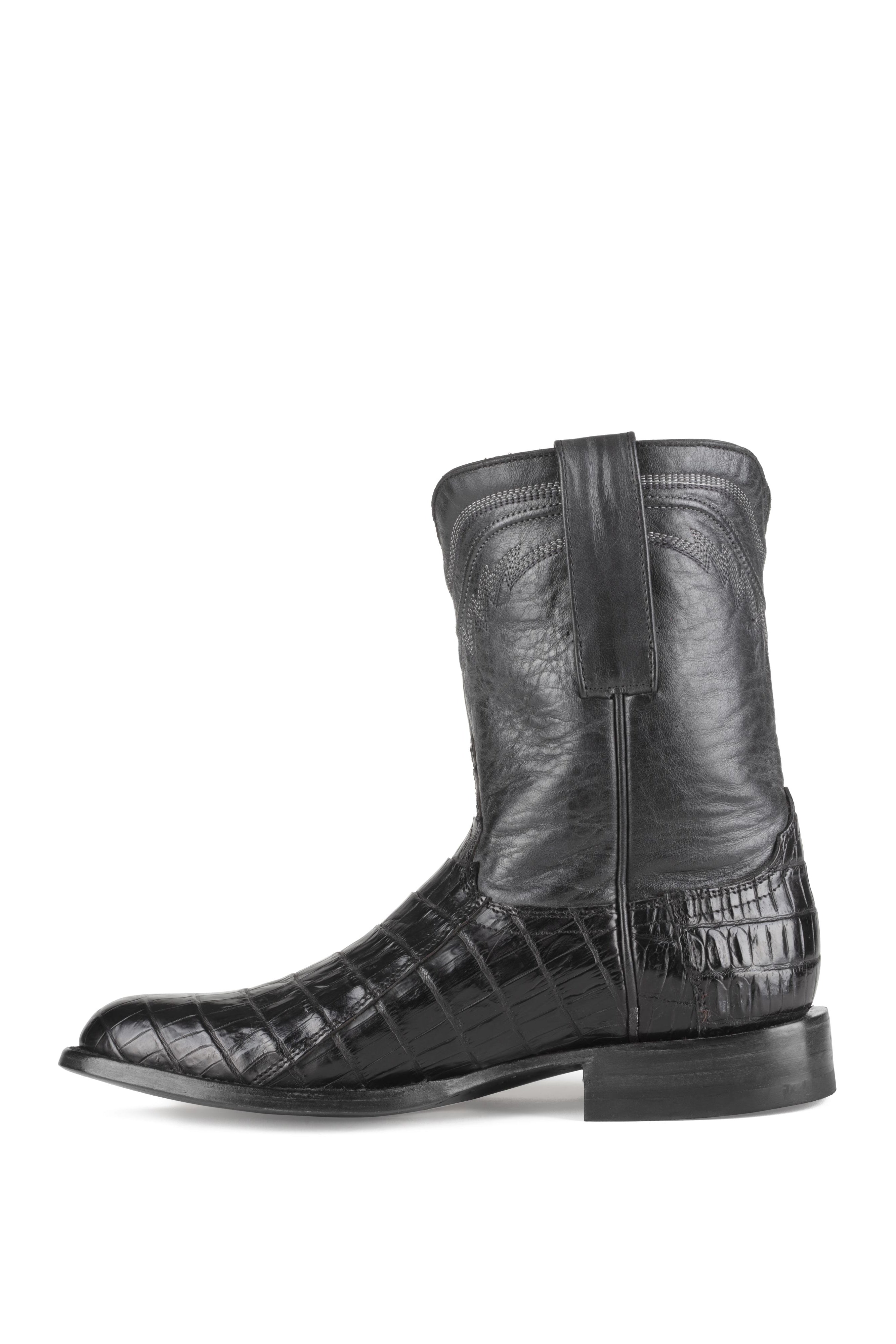 Allens Brand - Nile Belly - Roper - Black