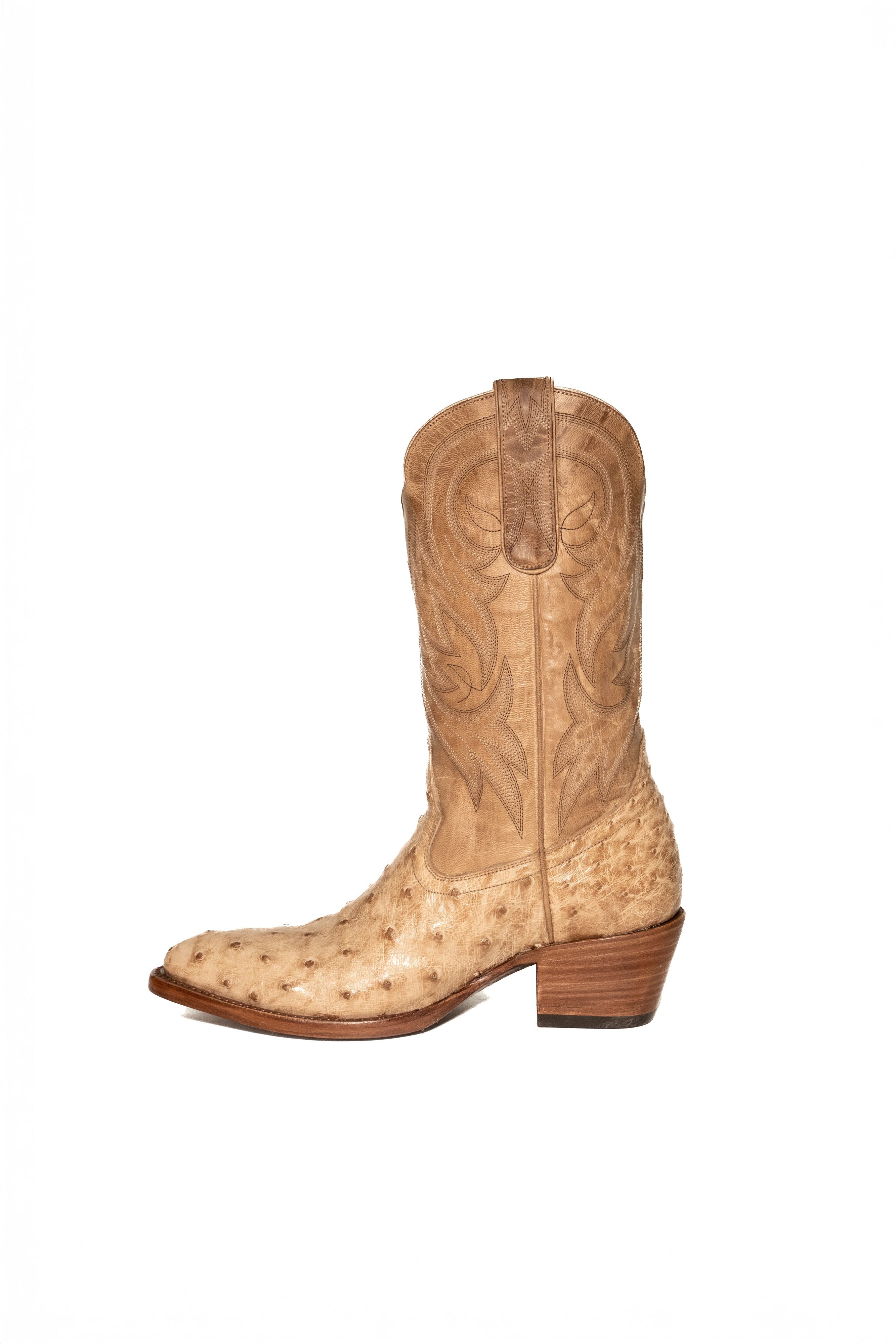 Allens Brand - Kim Full Quill Ostrich - Vintage Tan