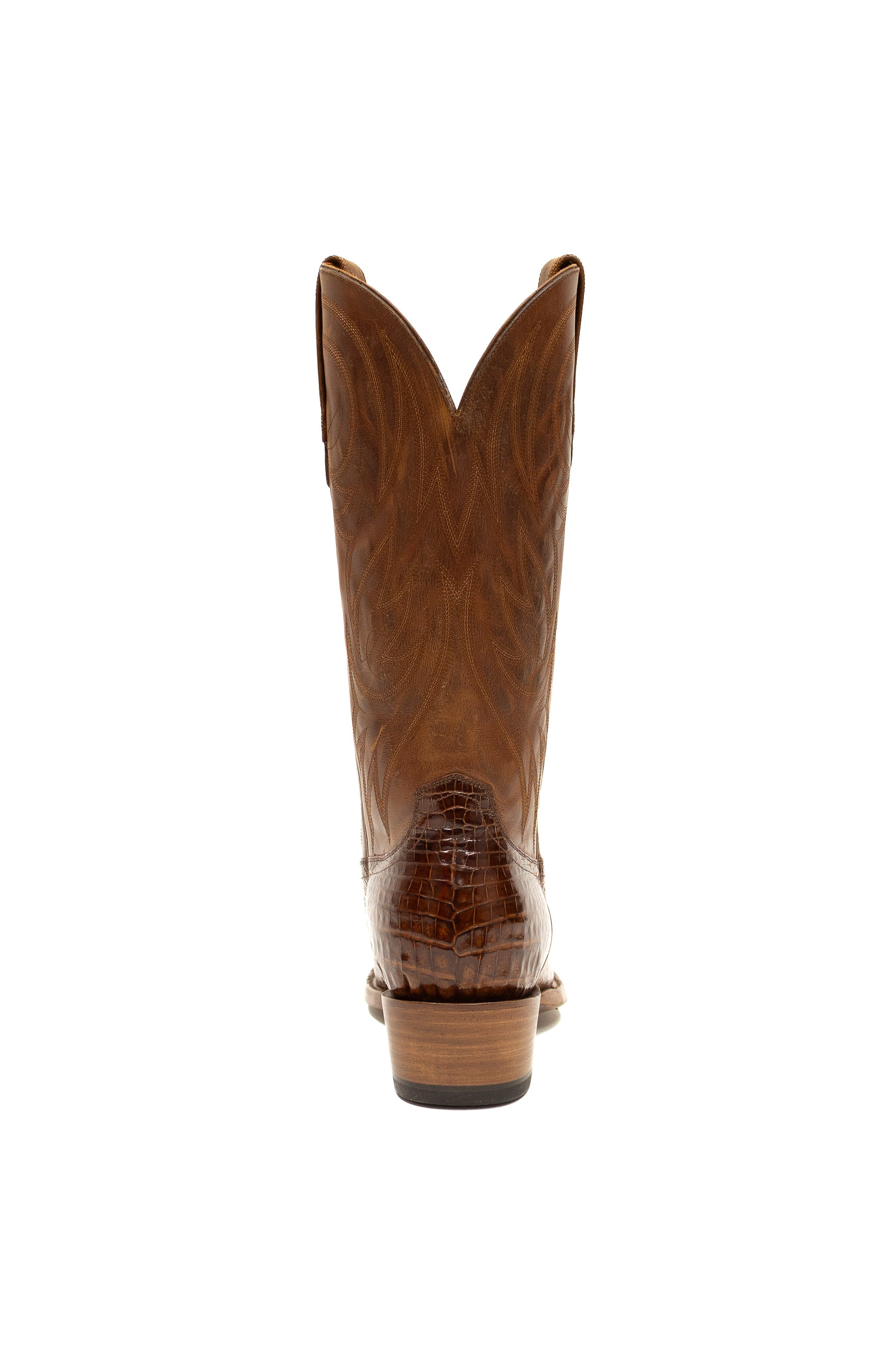 Allens Brand - Little Joe Caiman - Round Toe - Cognac