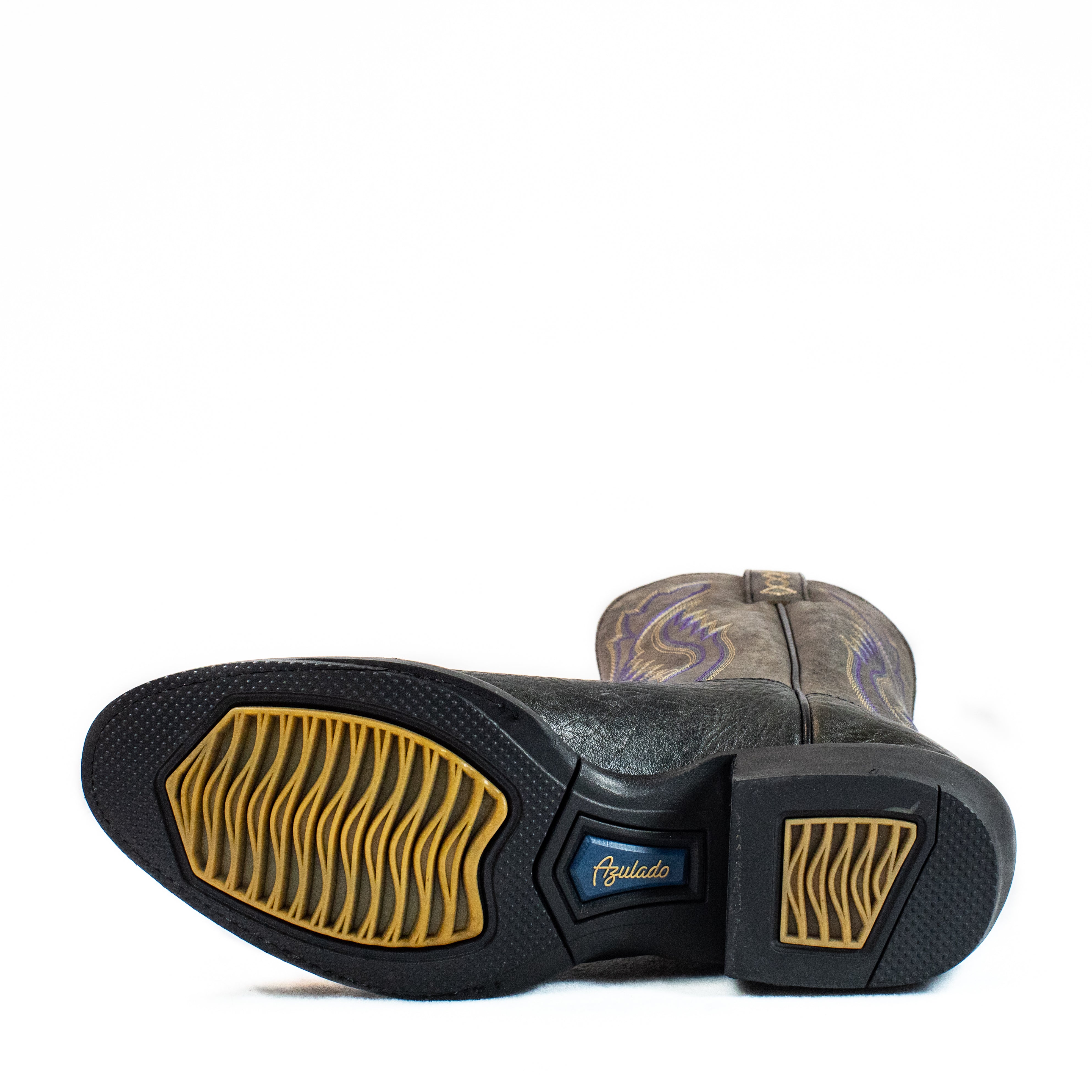 Azulado - Ranch Boot (Rubber Sole) - Round Toe - Black