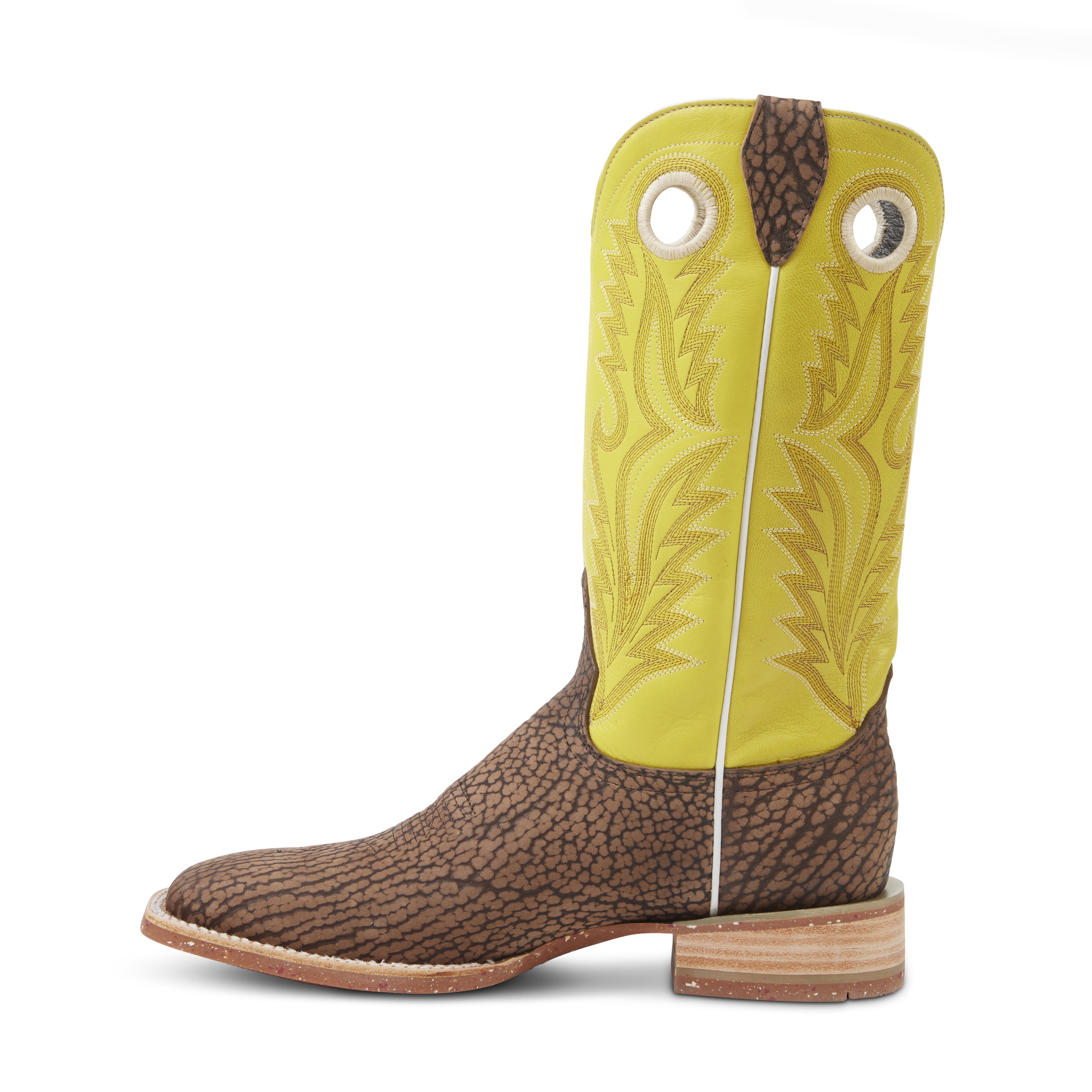 Azulado - Joaquin (Rubber Sole) - Square Toe - Sand/Yellow