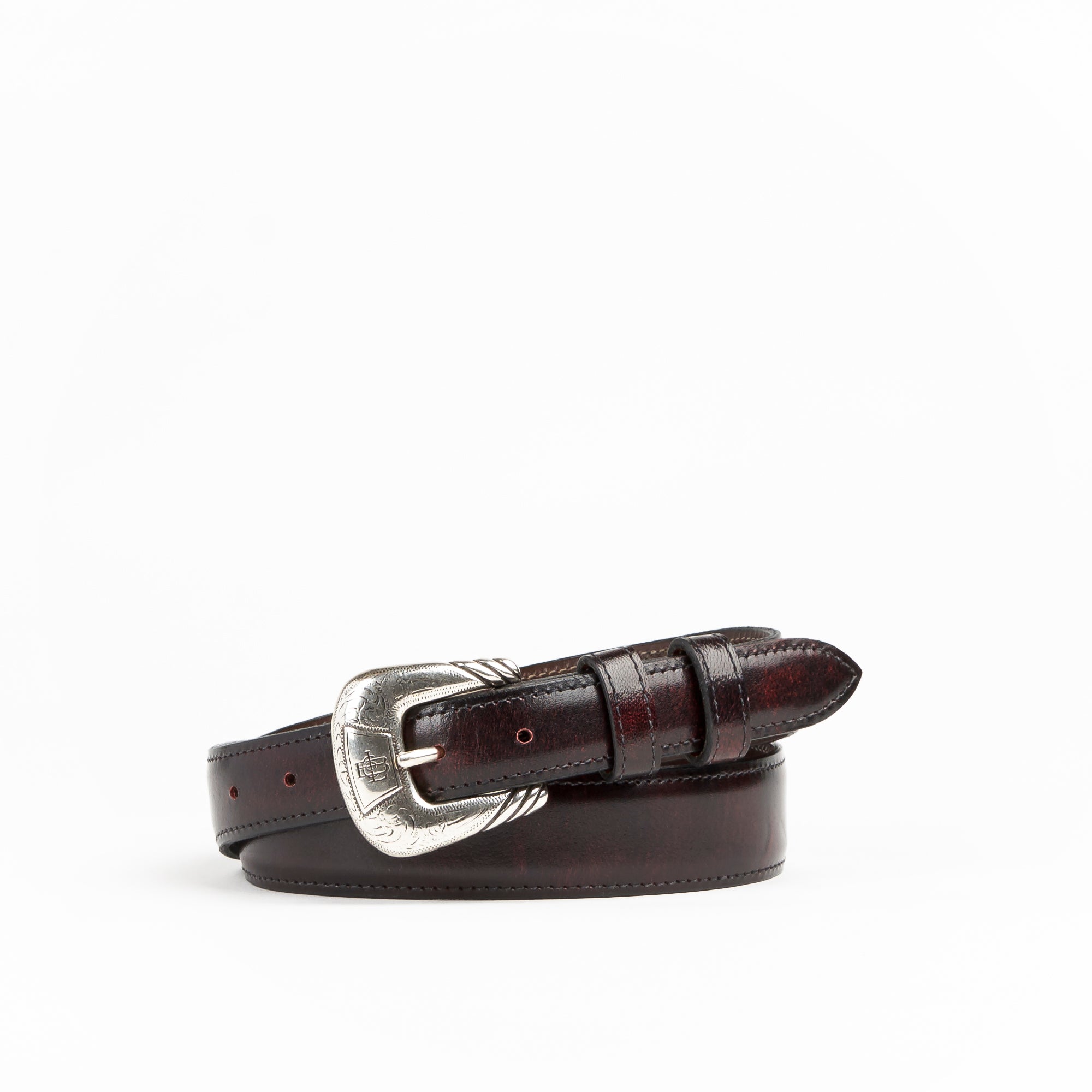 Allens Boots Exclusive Taper Black Cherry Goat Belt #2GG-L