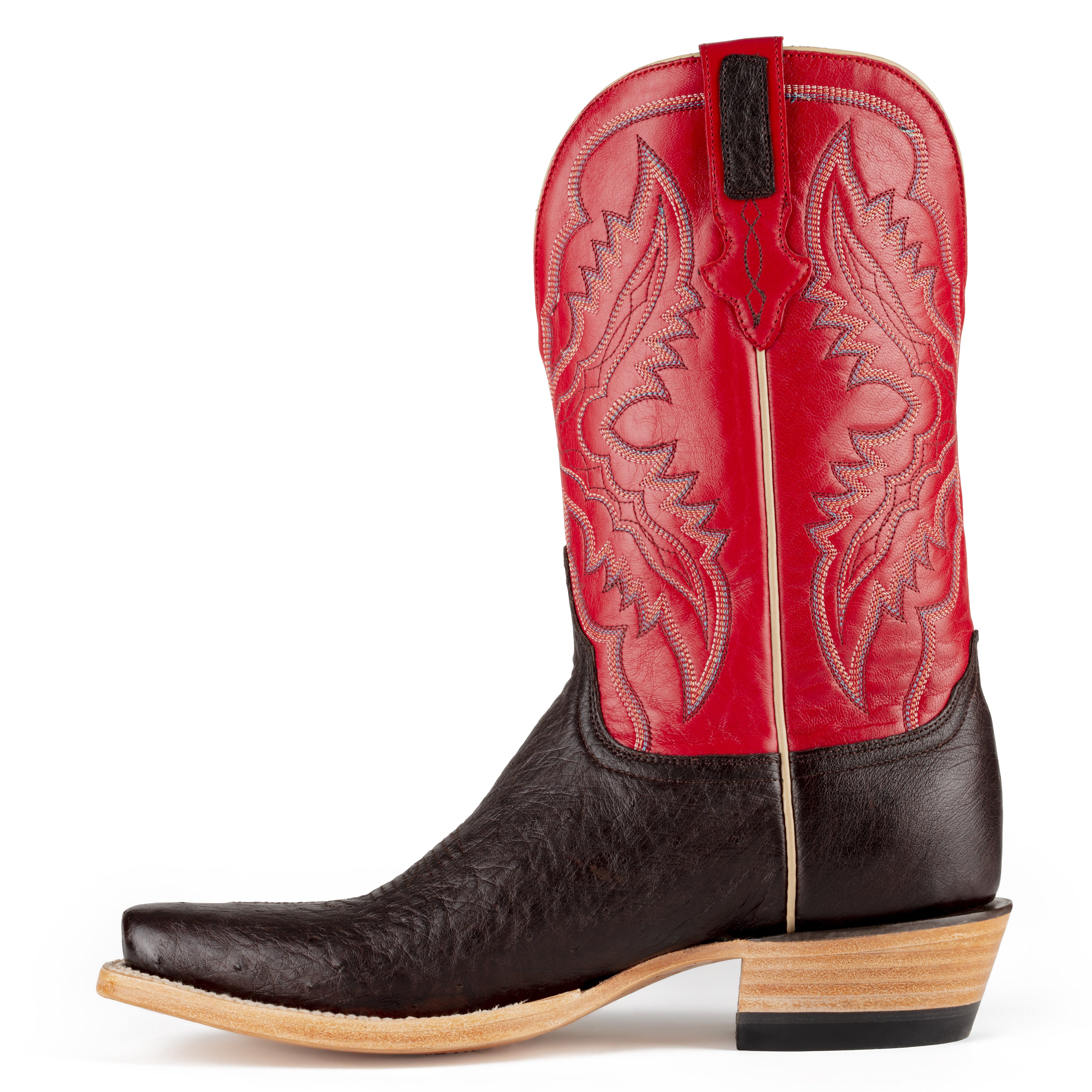 Resistol Boots - Smooth Quill Ostrich - Cutter Toe - Nicotine