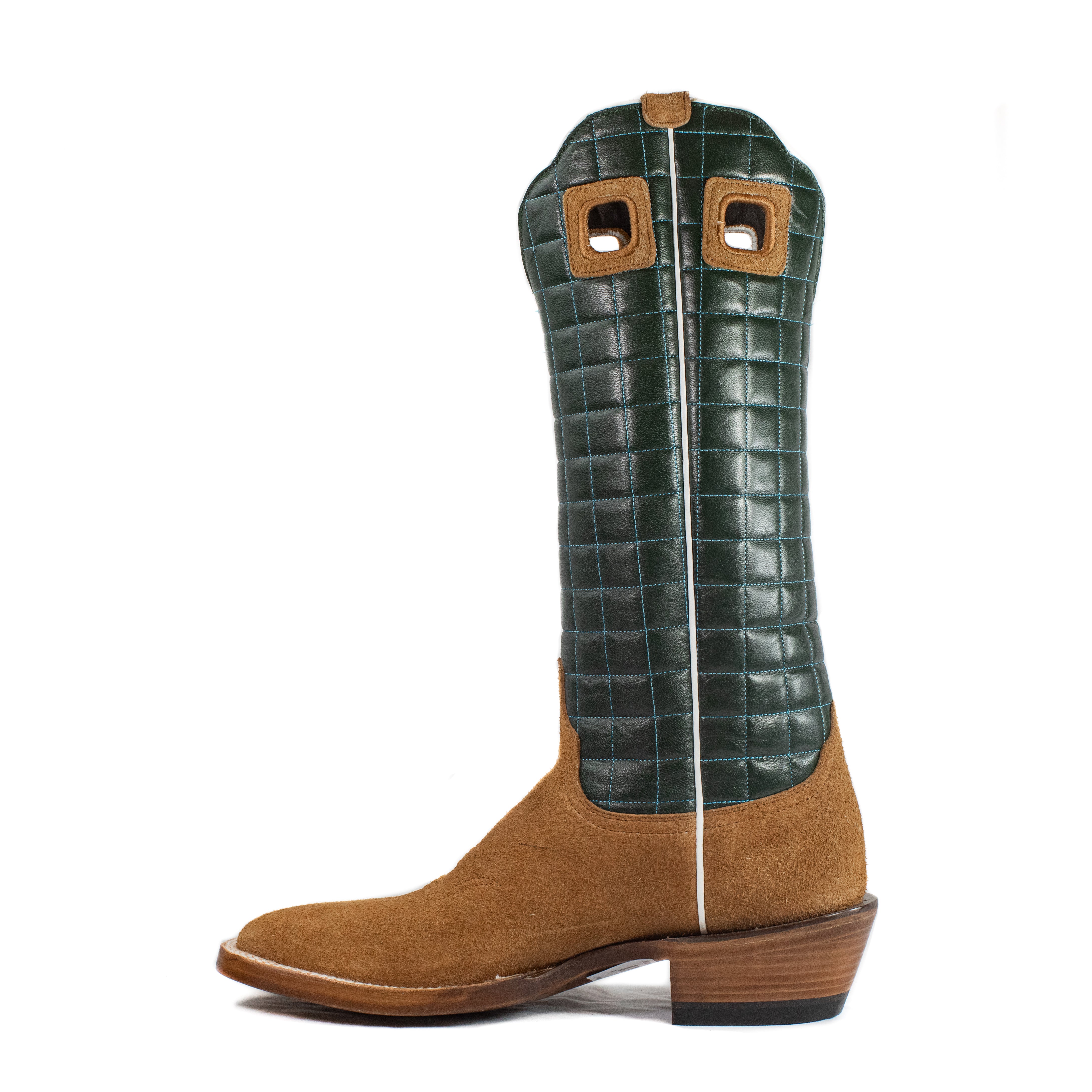 Azulado - Gus - Square Toe - Cognac & Green