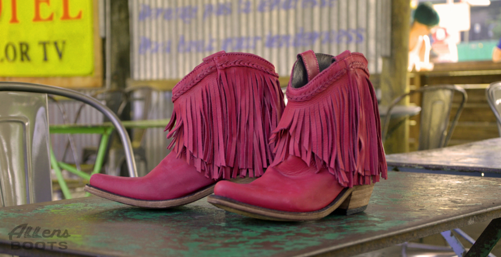 Pretty in Pink: Liberty Black Fringe Shorties