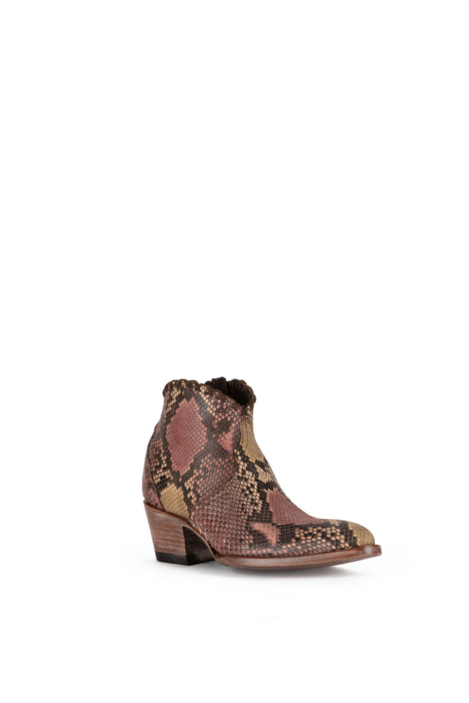 Allens Brand - Dixie Python - Almond Toe - Natural & Pink view 1