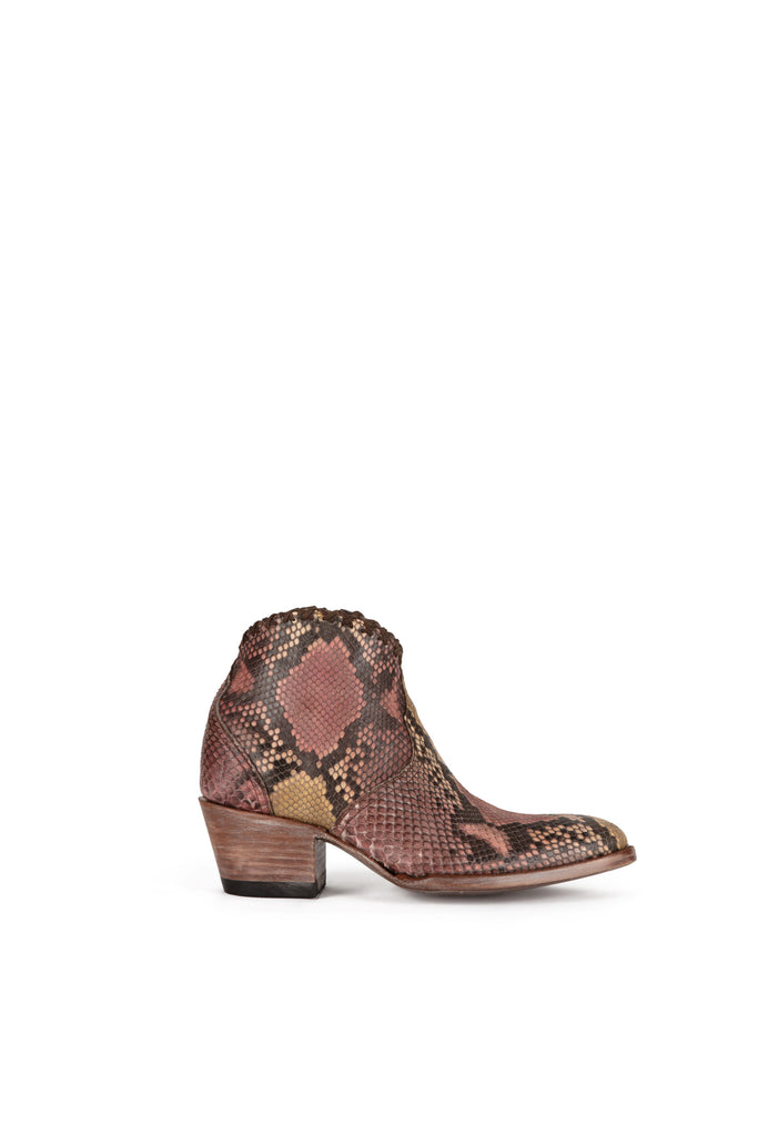 Allens Brand - Dixie Python - Almond Toe - Natural & Pink view 3