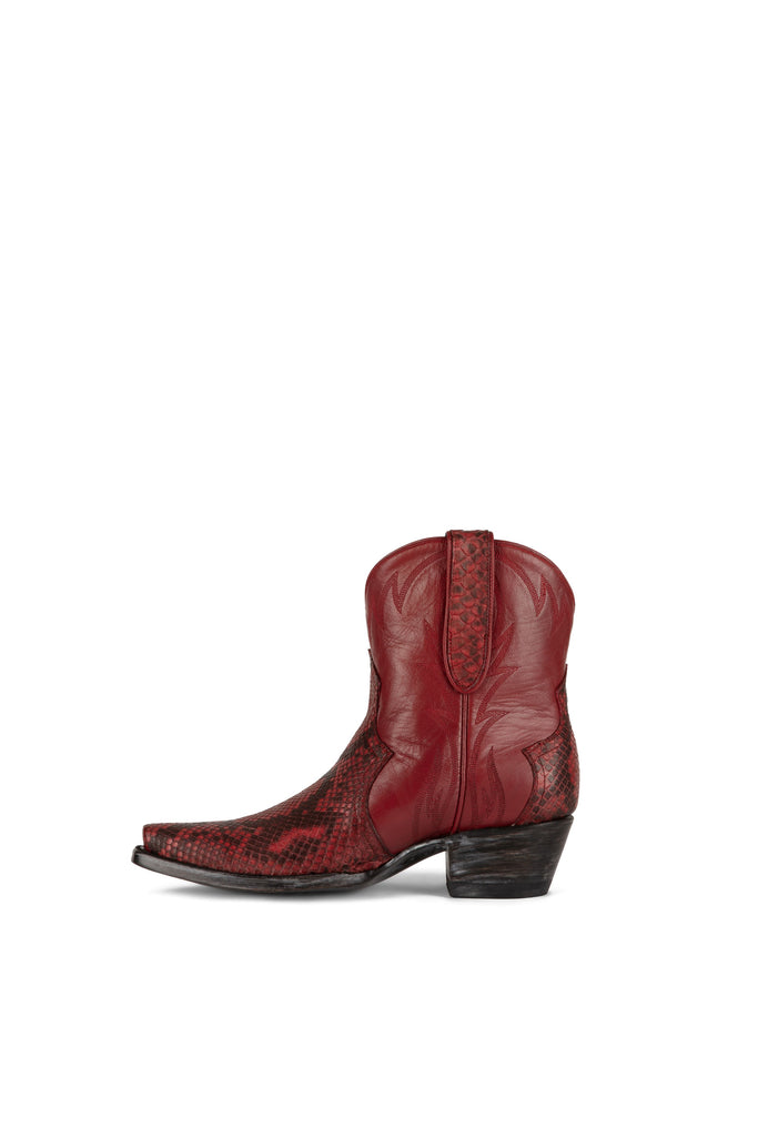 Allens Brand - Honey Python - Pointed Toe - Red view 2