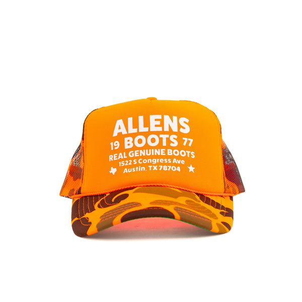 Allens Cap - Real Genuine Boots ATX - Orang/Camo - Mesh