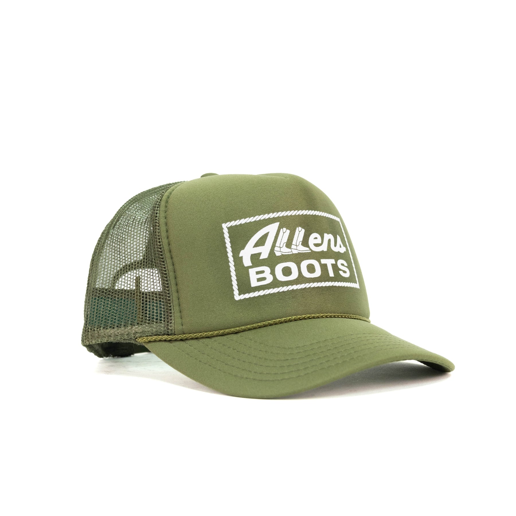 Allens Cap - Allens Boots Logo - Olive