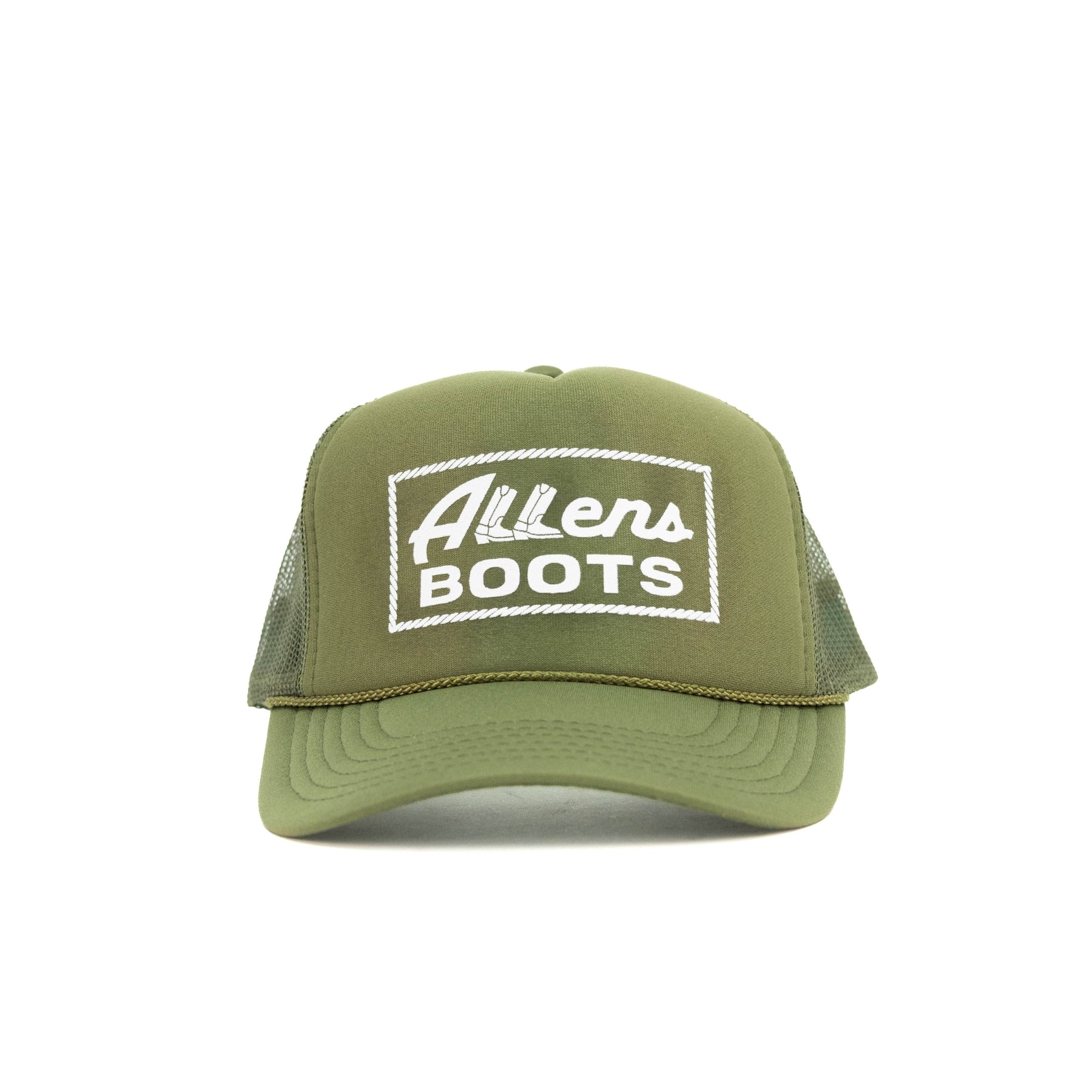 Allens Cap - Allens Boots Logo - Olive