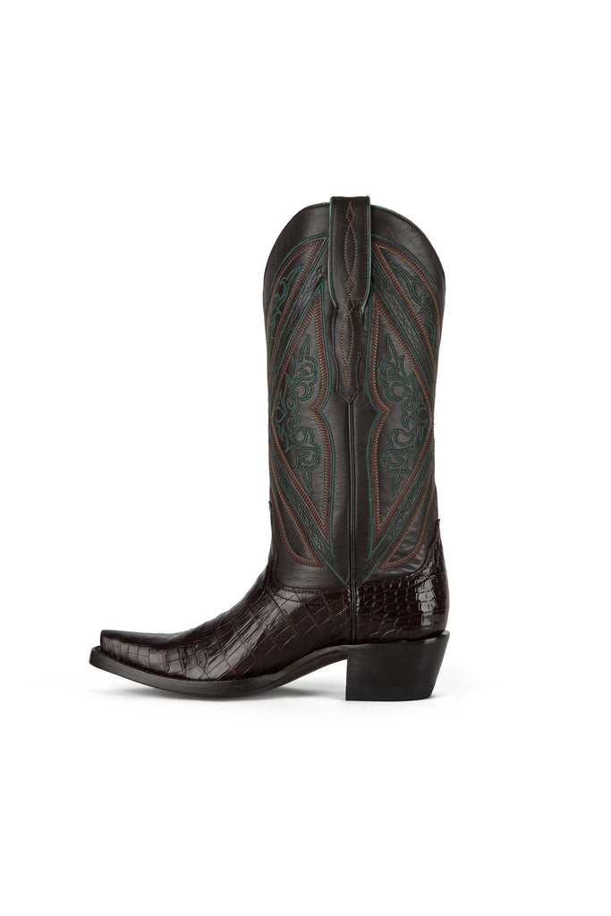 Azulado - Lily Caiman - Pointed Toe - Tobacco view 2