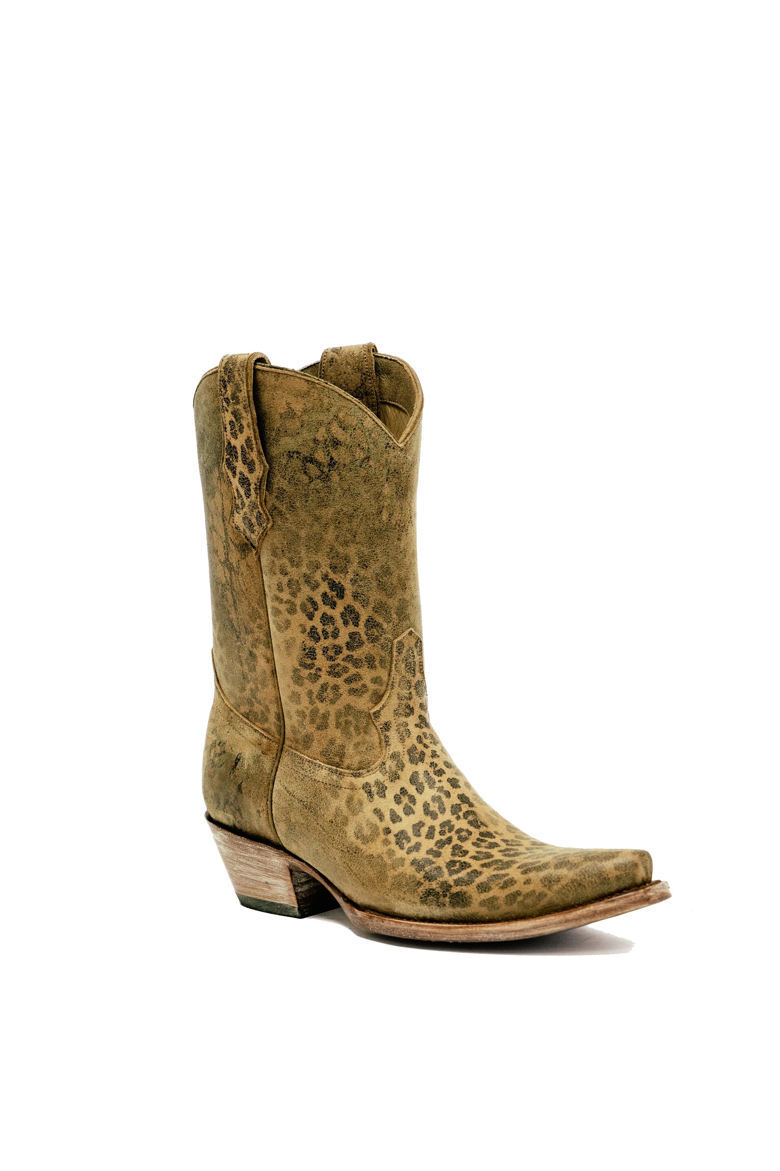 Bluey - Nala - Snip Toe - Leopario Suede Tan