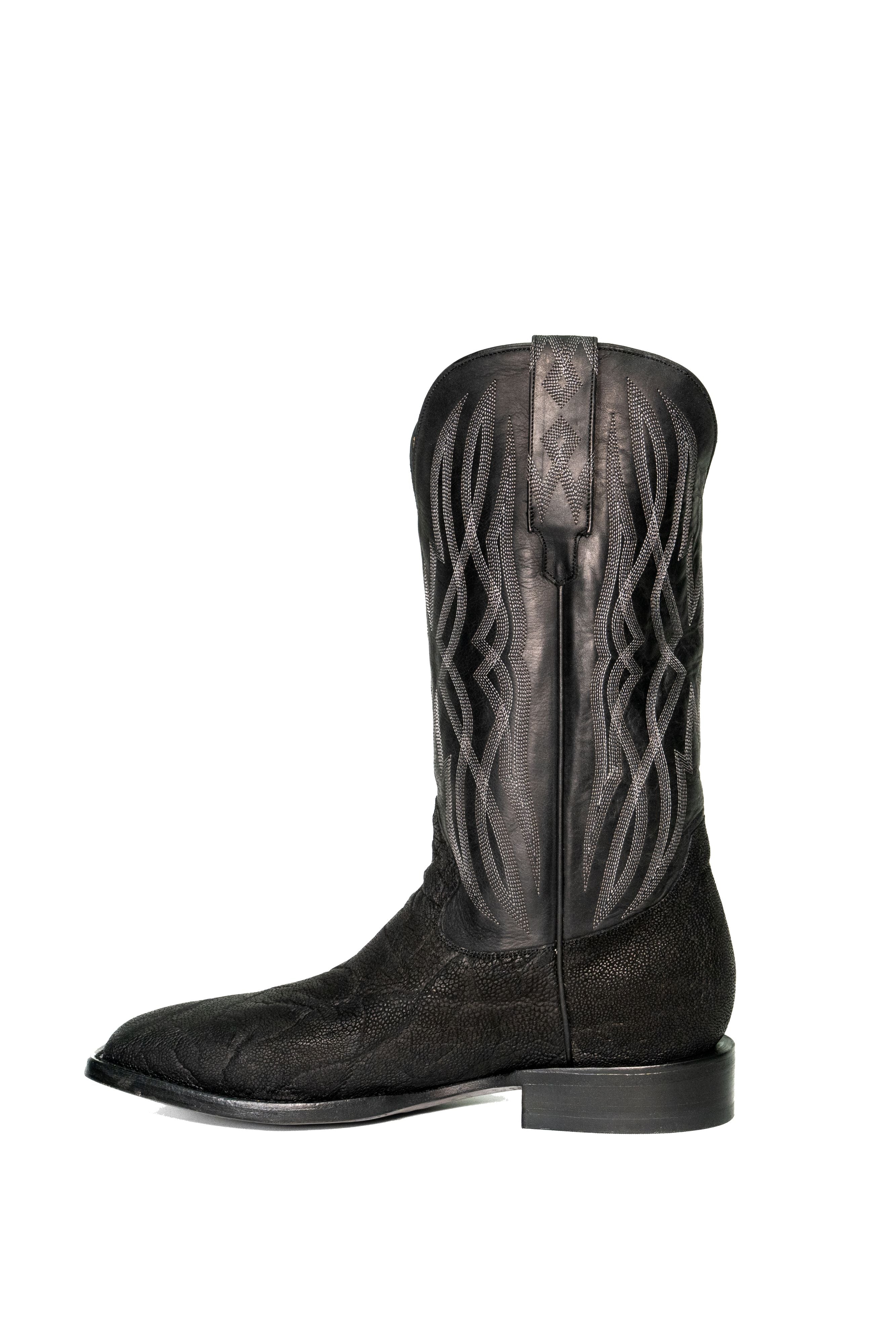 Allens Brand - Ben Elephant - Square Toe - Black