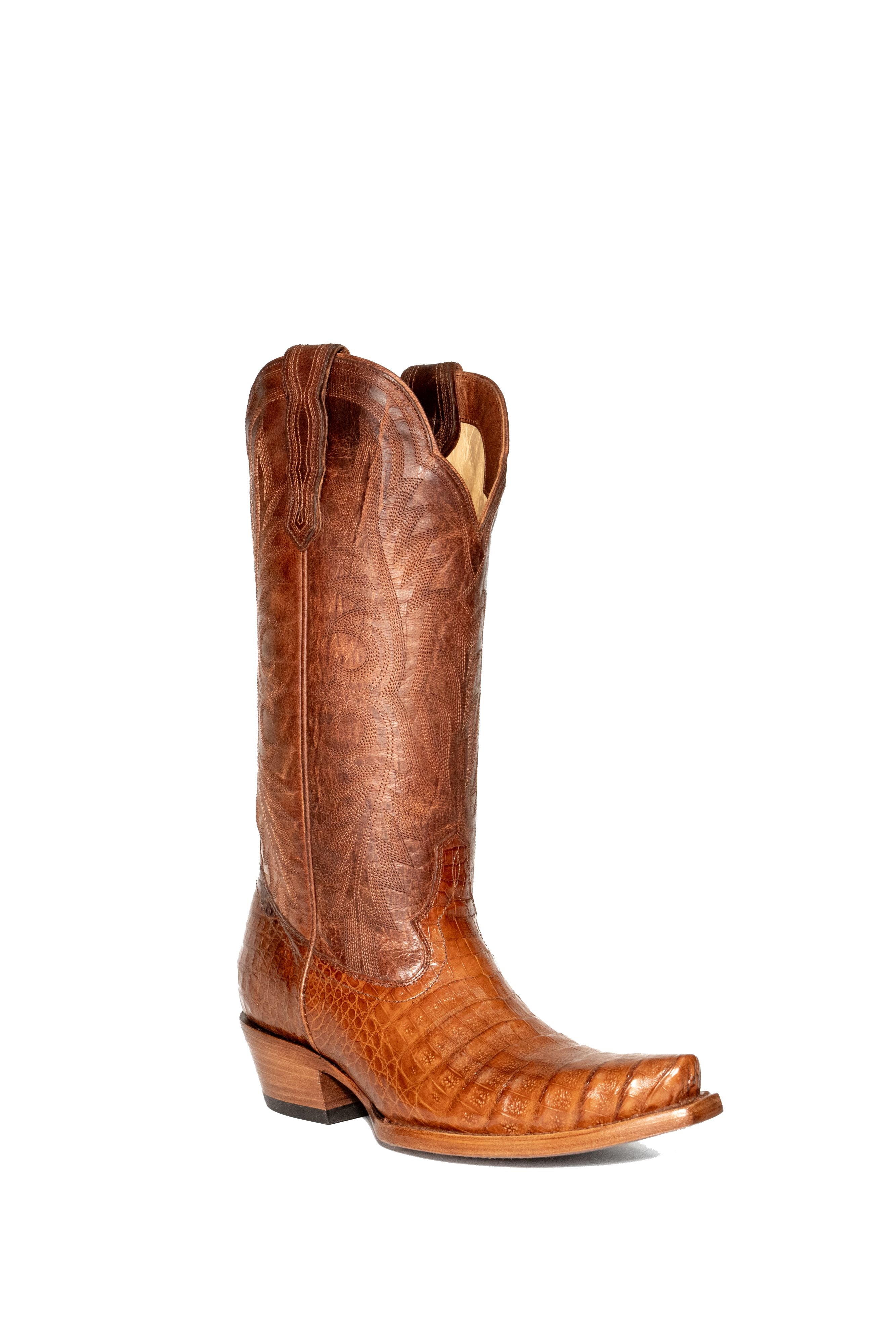 Allens Brand - Chloe Caiman Belly - Cognac