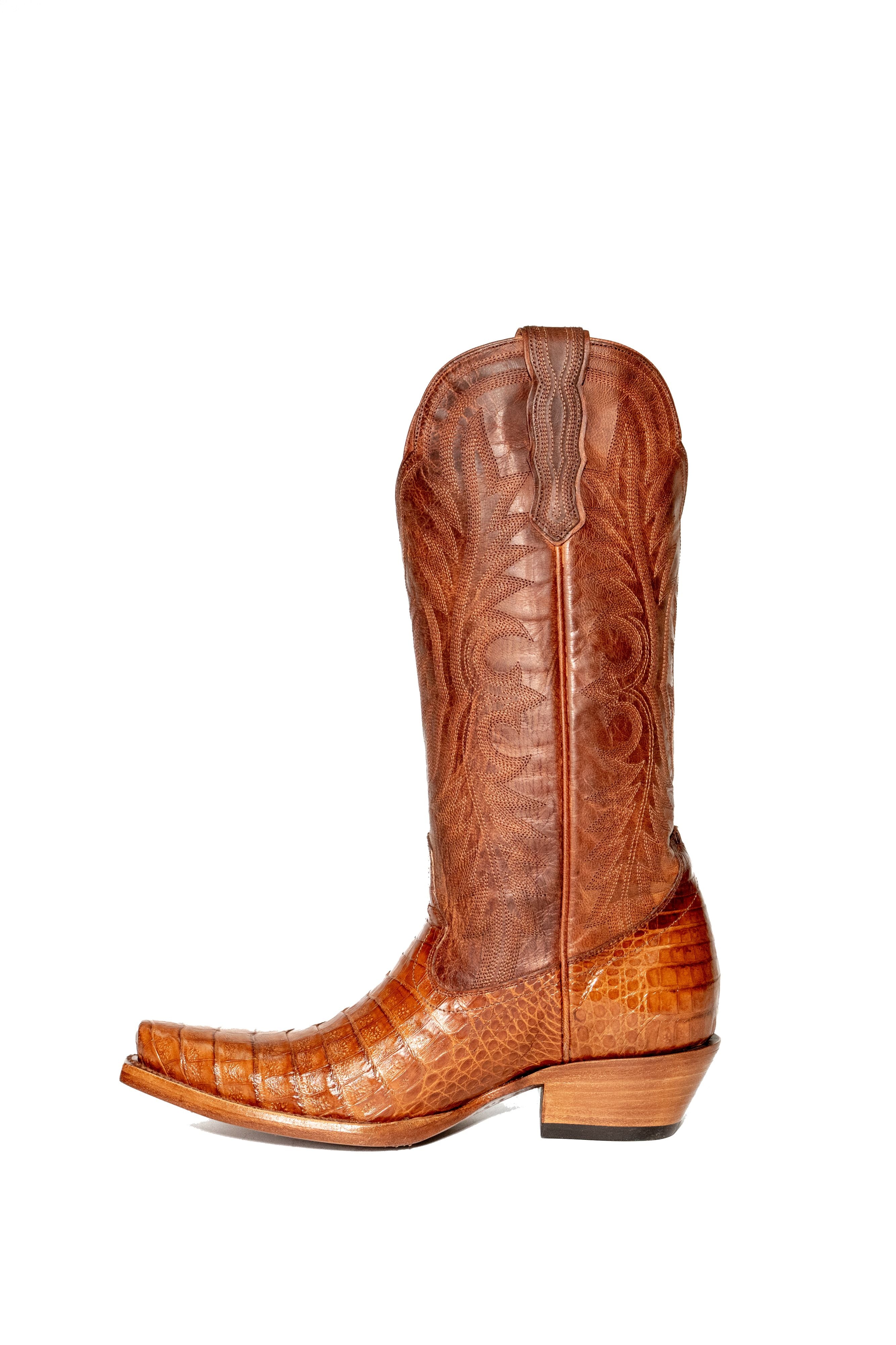 Allens Brand - Chloe Caiman Belly - Cognac