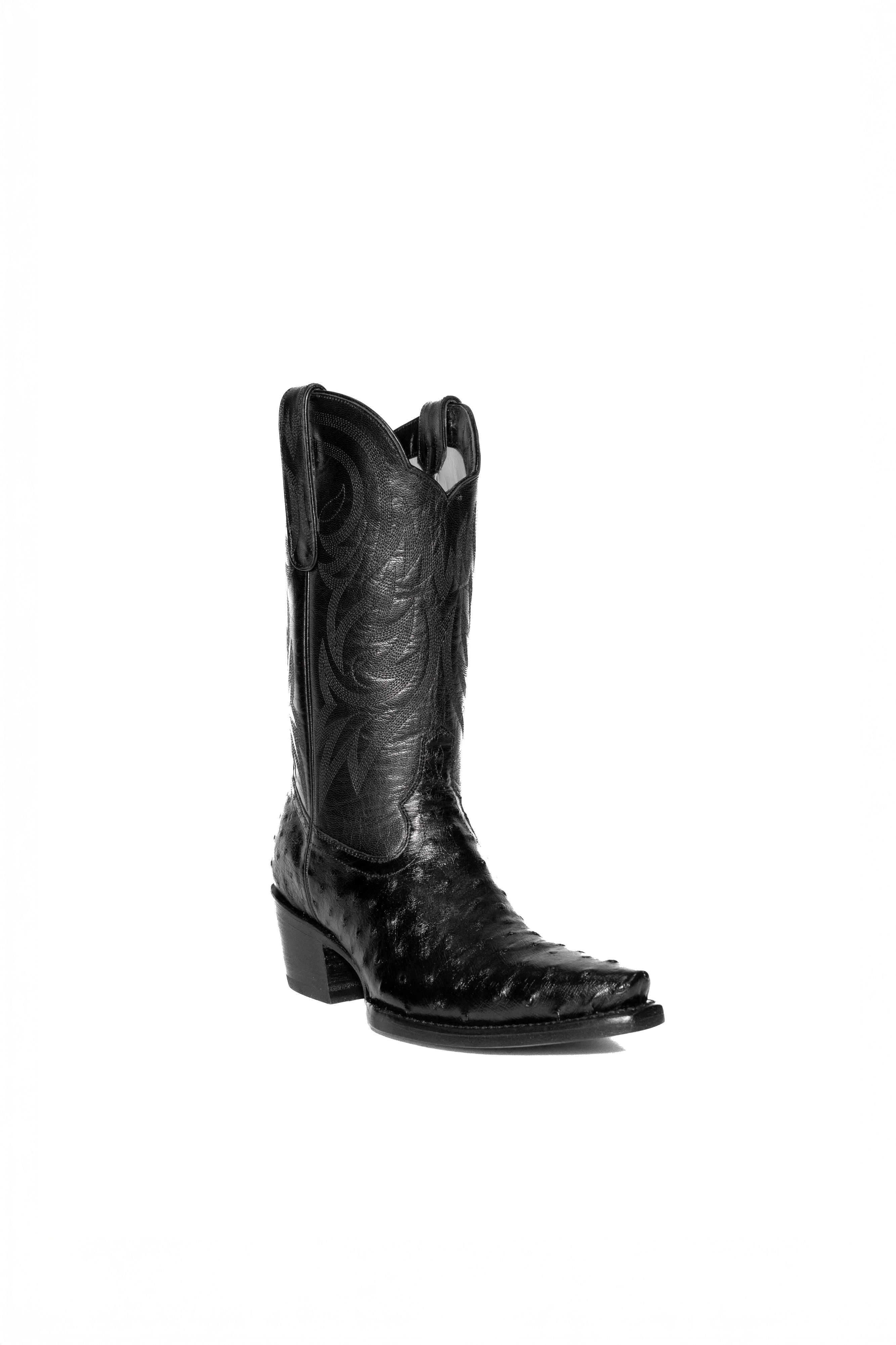 Allens Brand - Kim Full Quill Ostrich - Black