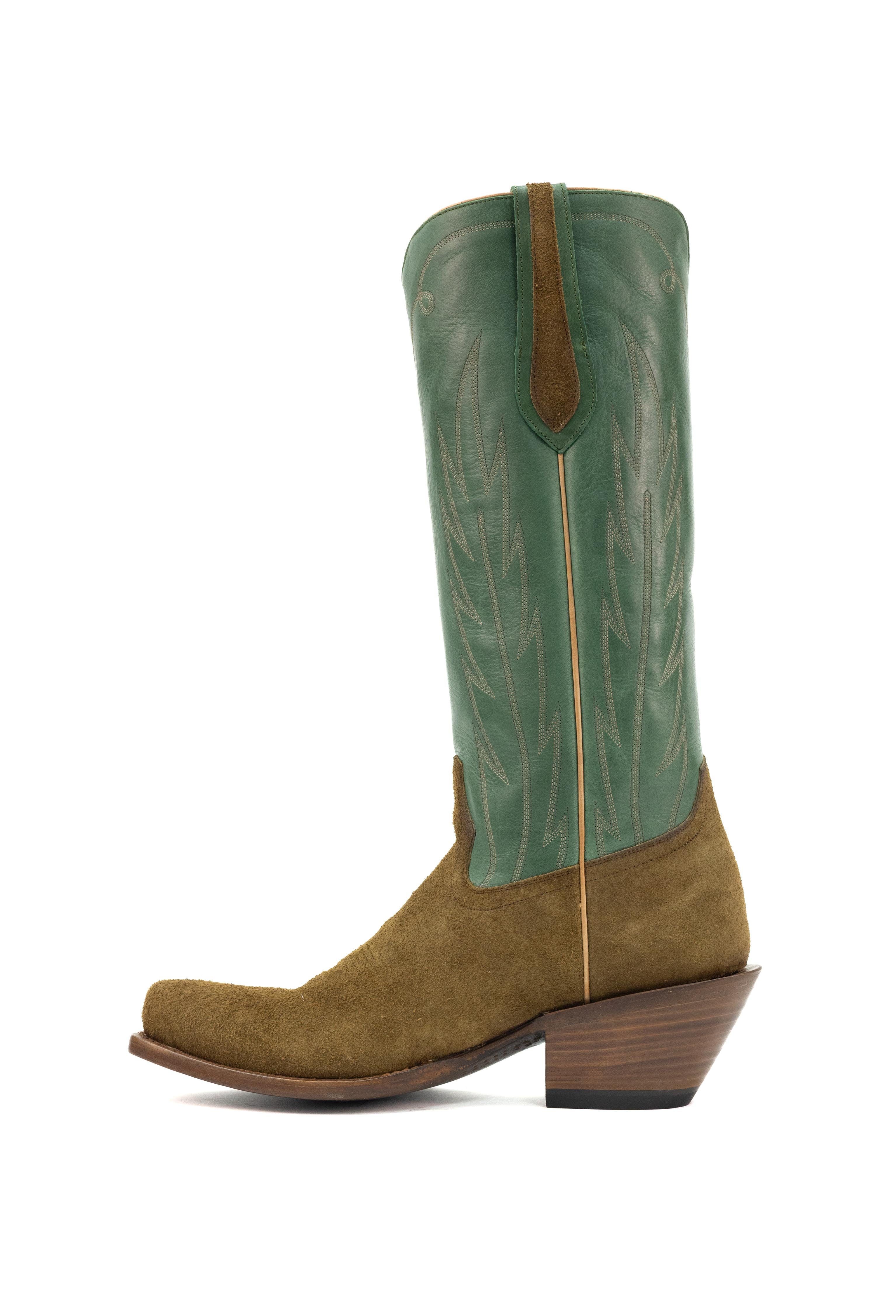 Allens Brand - Gaucho 15" - Cutter Toe - Coffee/Green