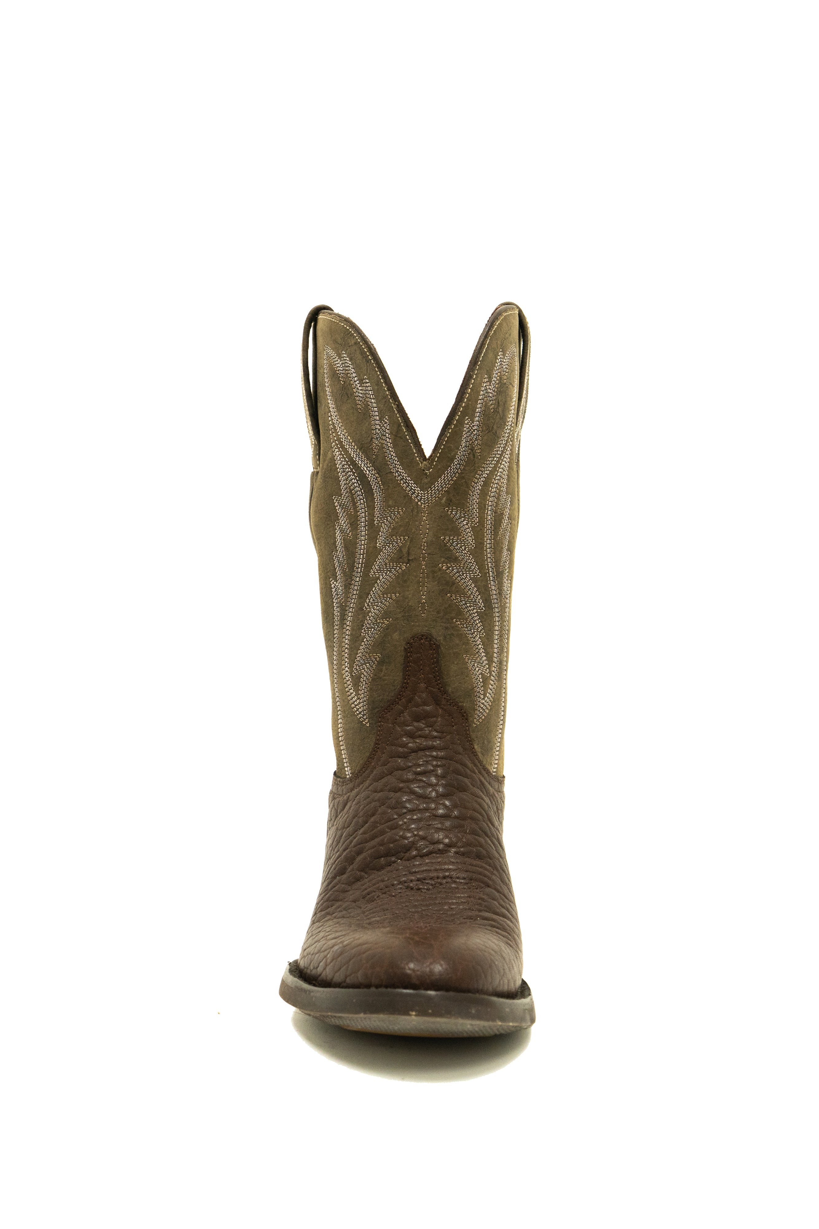 Azulado - Ranch Boot (Rubber Sole) - Round Toe - Brown