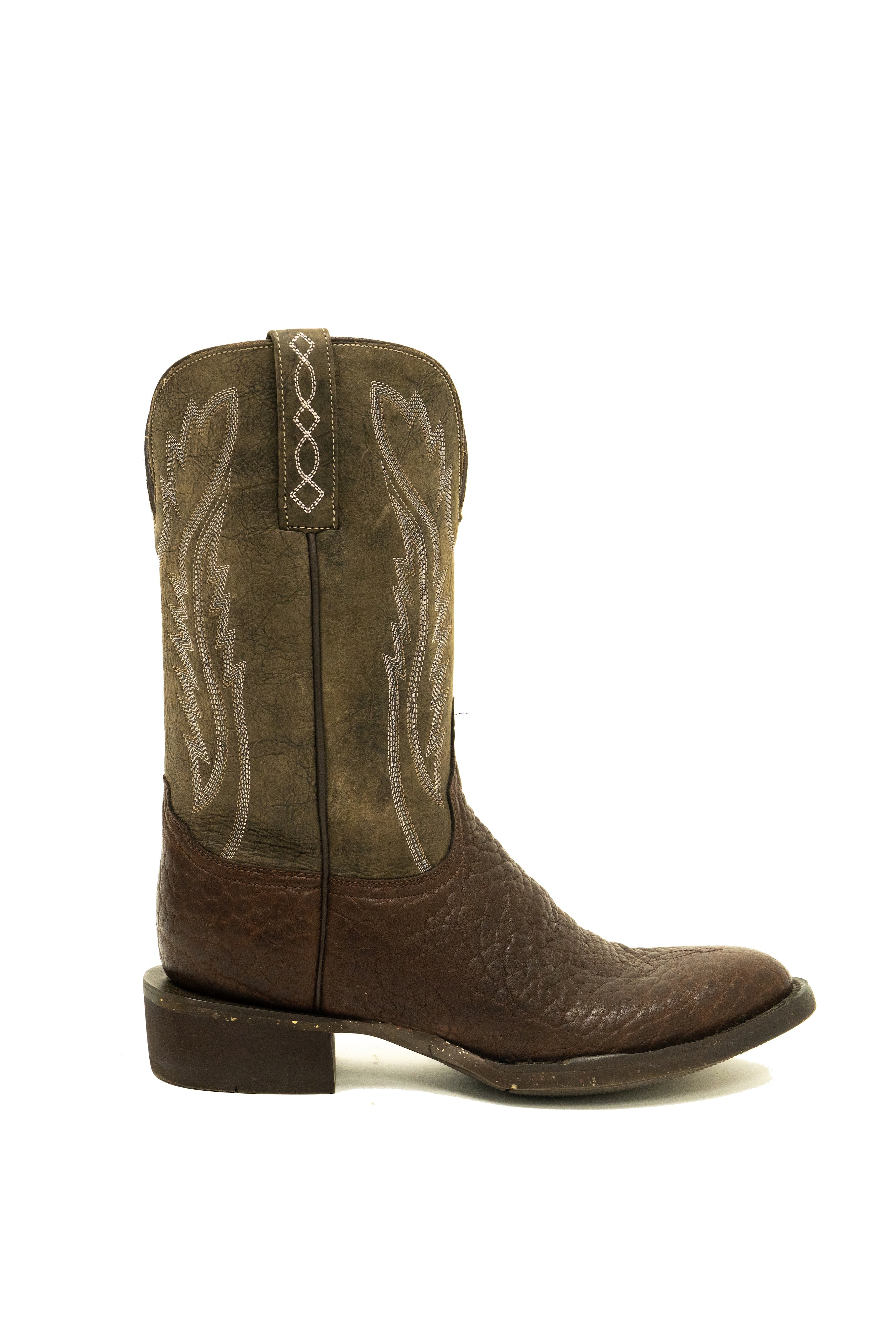 Azulado - Ranch Boot (Rubber Sole) - Round Toe - Brown