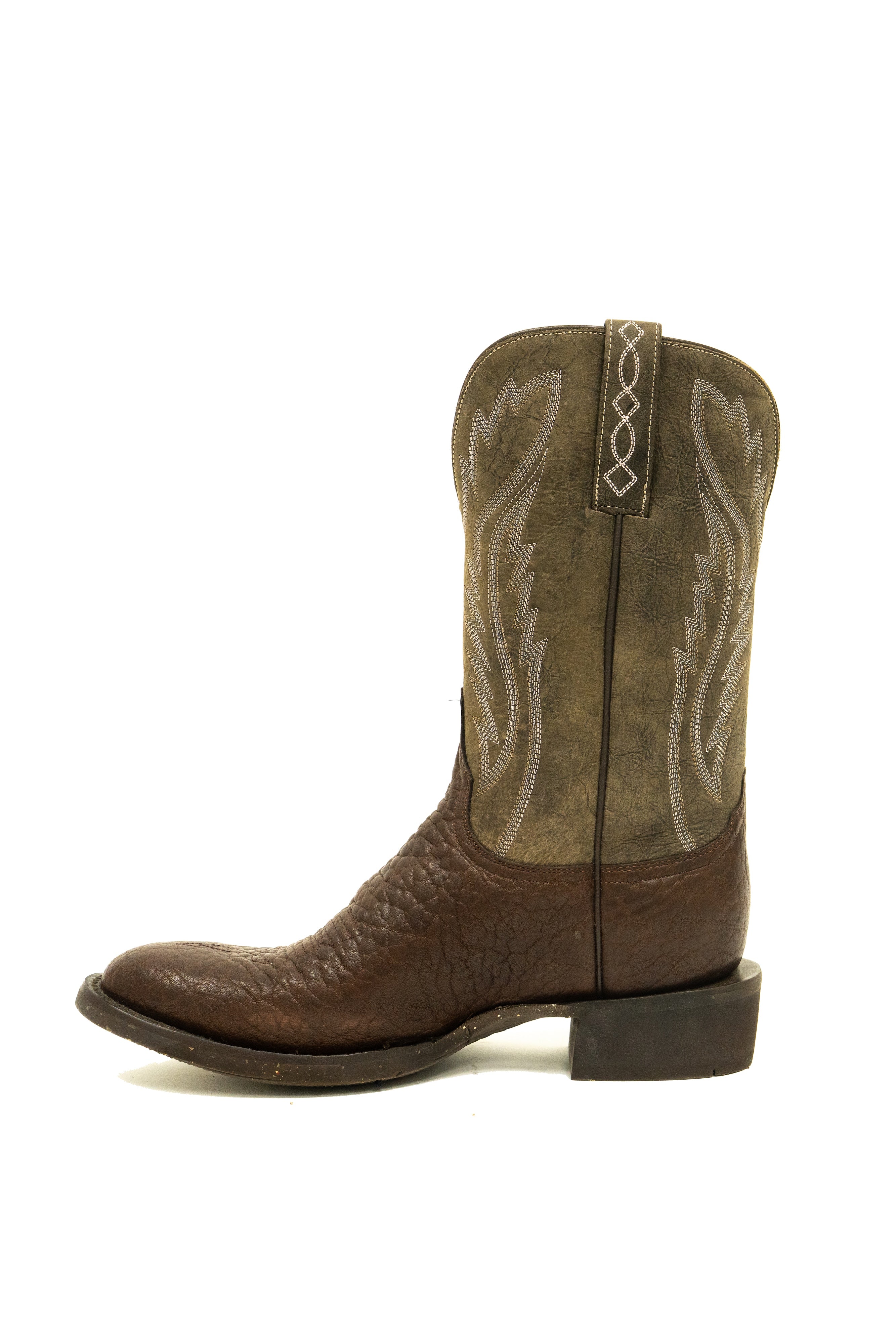 Azulado - Ranch Boot (Rubber Sole) - Round Toe - Brown