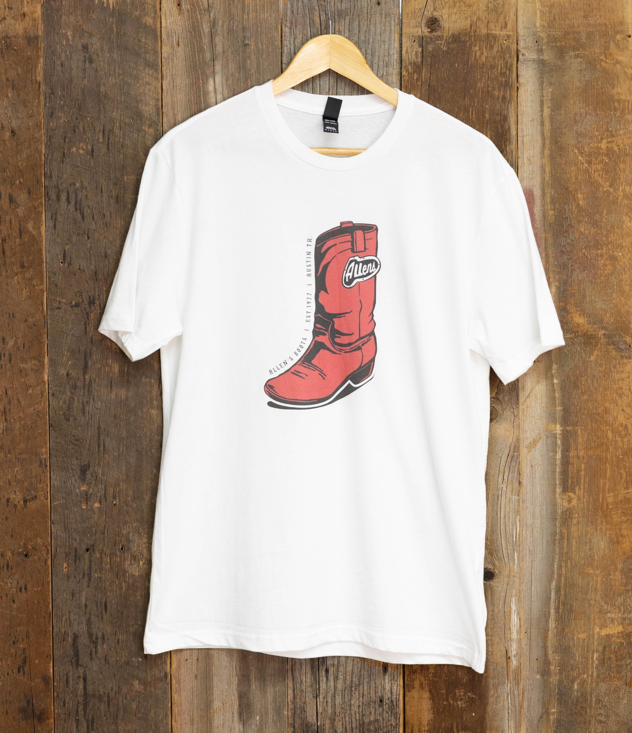Allens Shirt - Boot Tee (Adults) - White