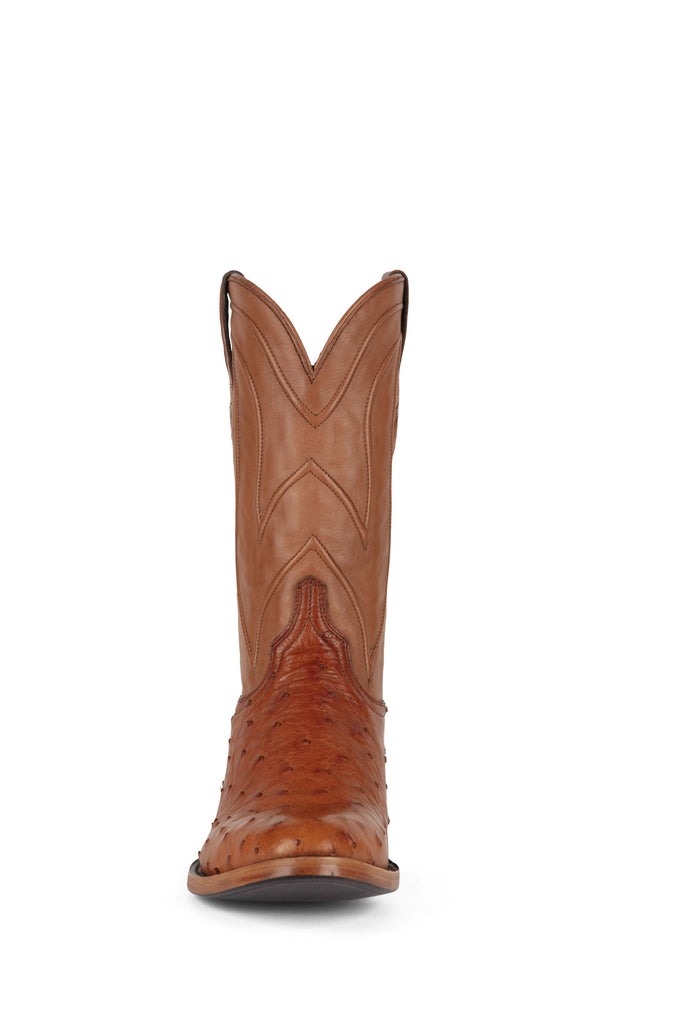 Allens Brand - Full Quill Ostrich - Round Toe - Brandy view 5