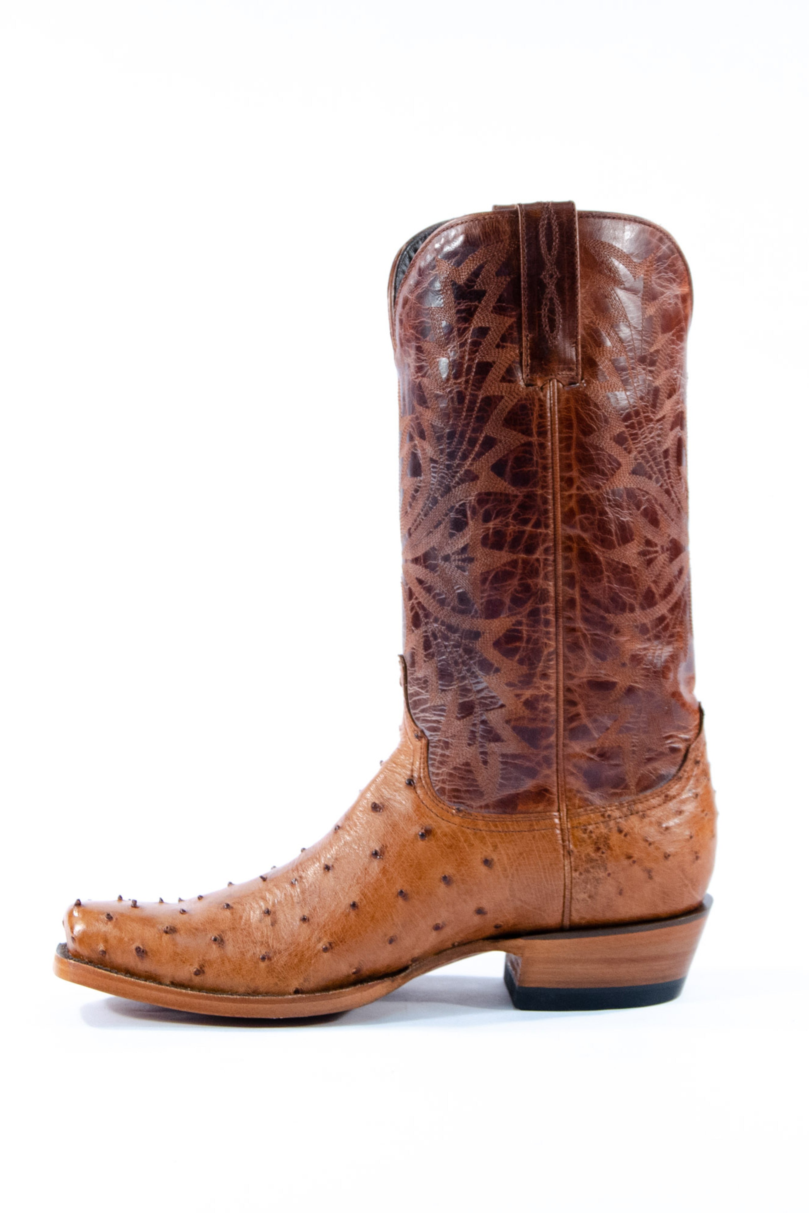 Allens Brand - Full Quill Ostrich - Cognac